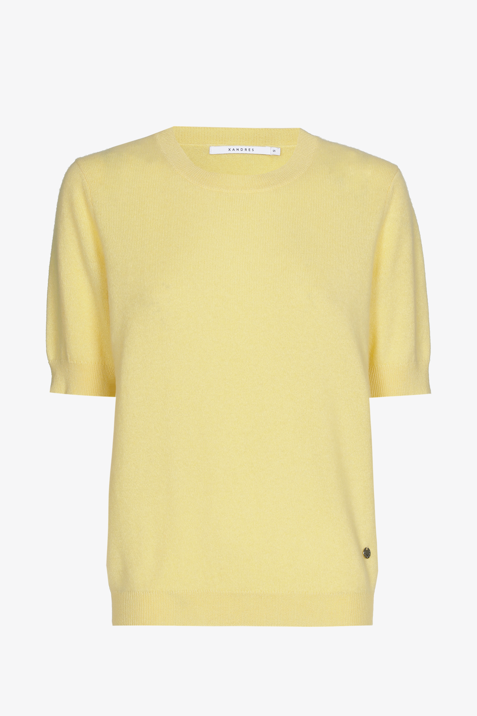 Trui in cashmere met korte mouwen
