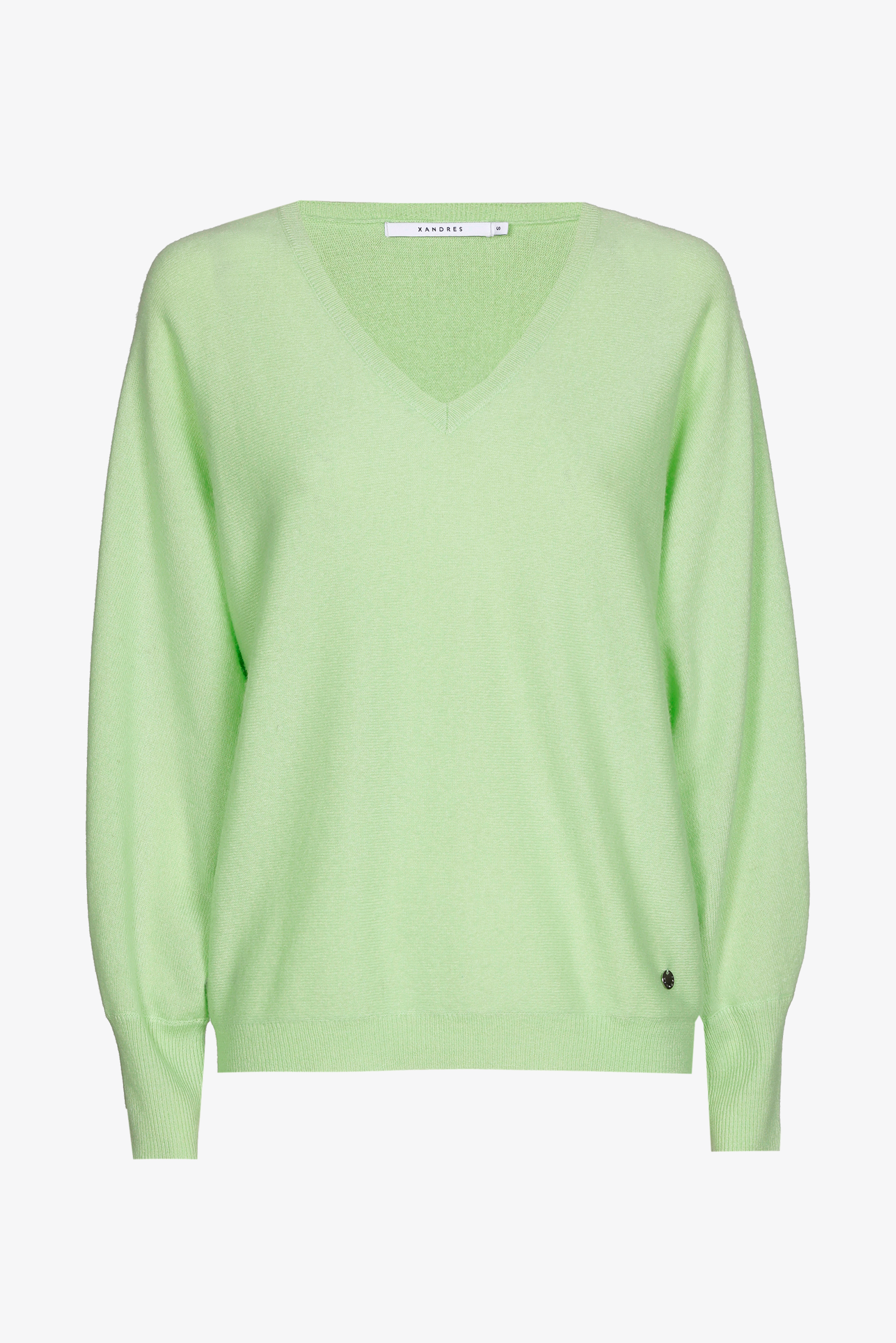 Pull chaud à encolure en V en cachemire