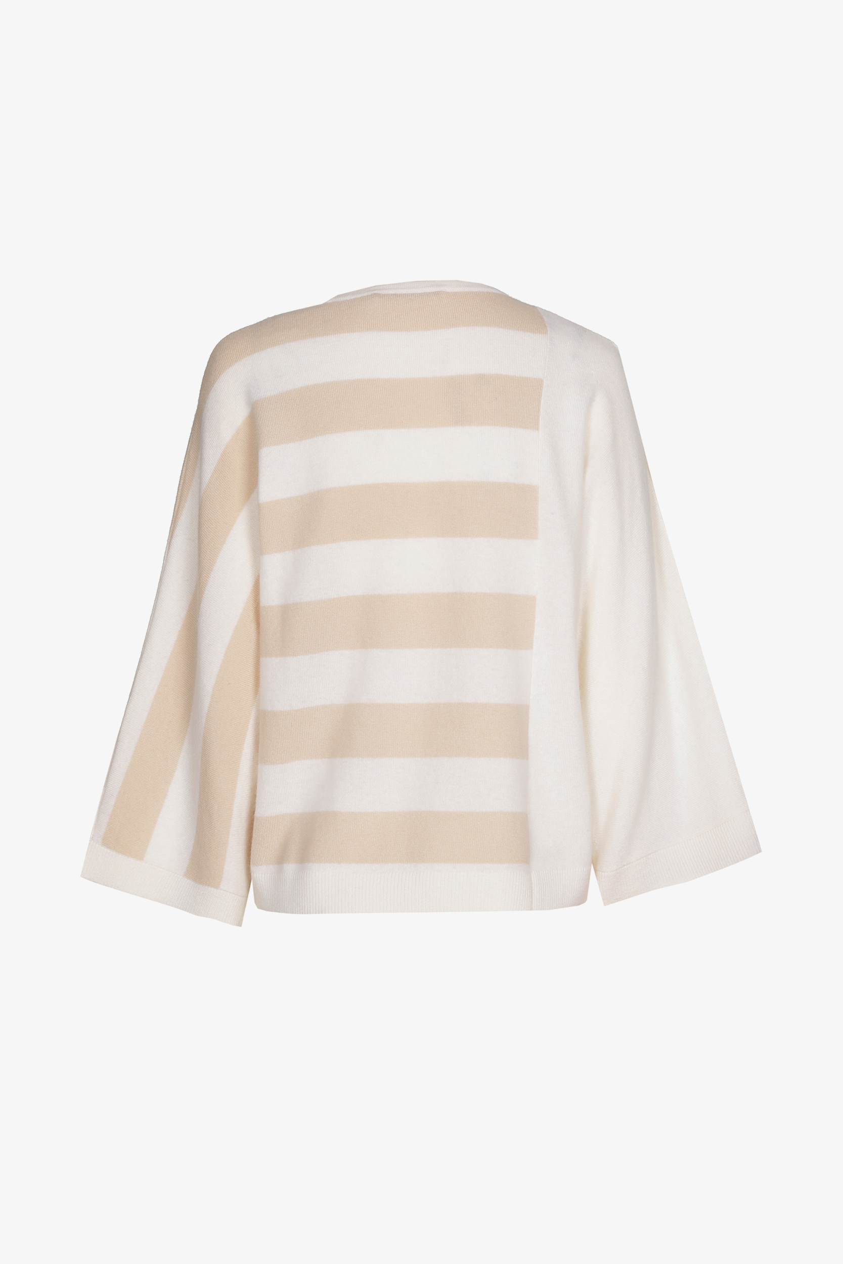 Asymmetrische trui met strepen