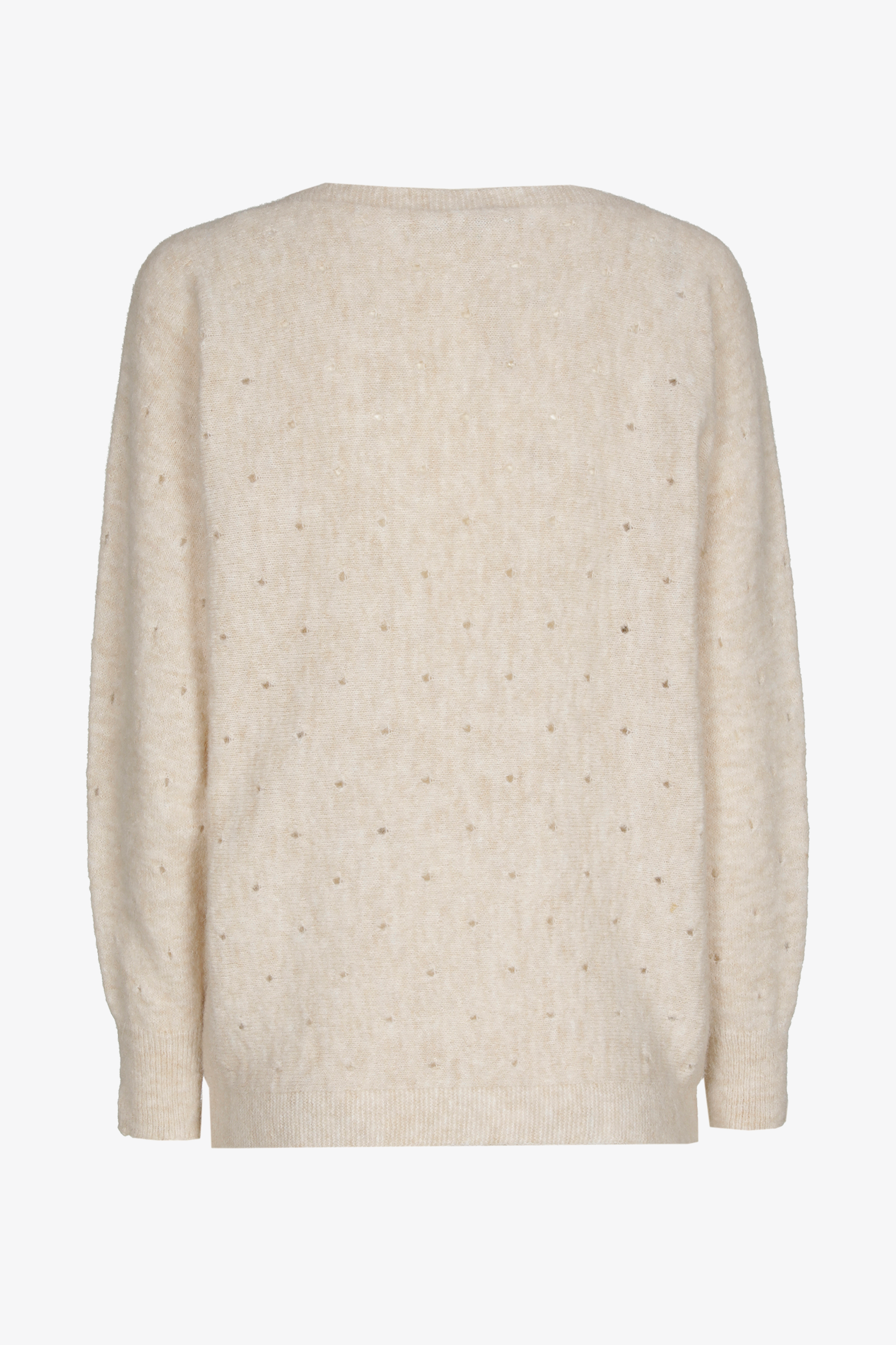 Pullover aus Alpakawolle mit dezentem Muster