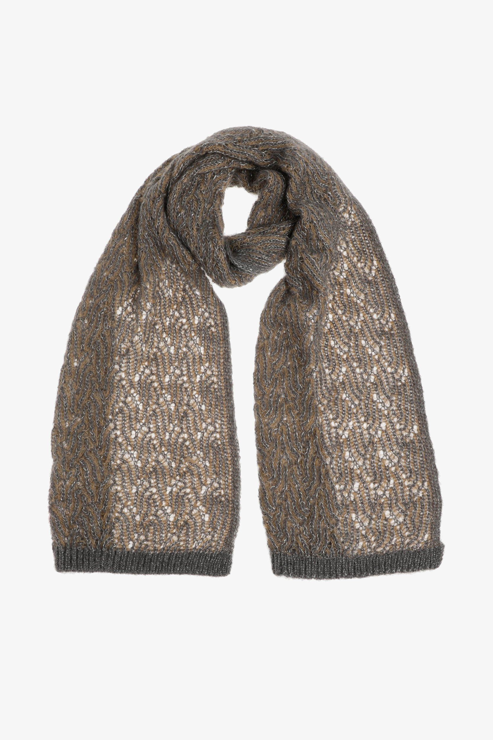 Warmer Schal mit Alpakawolle