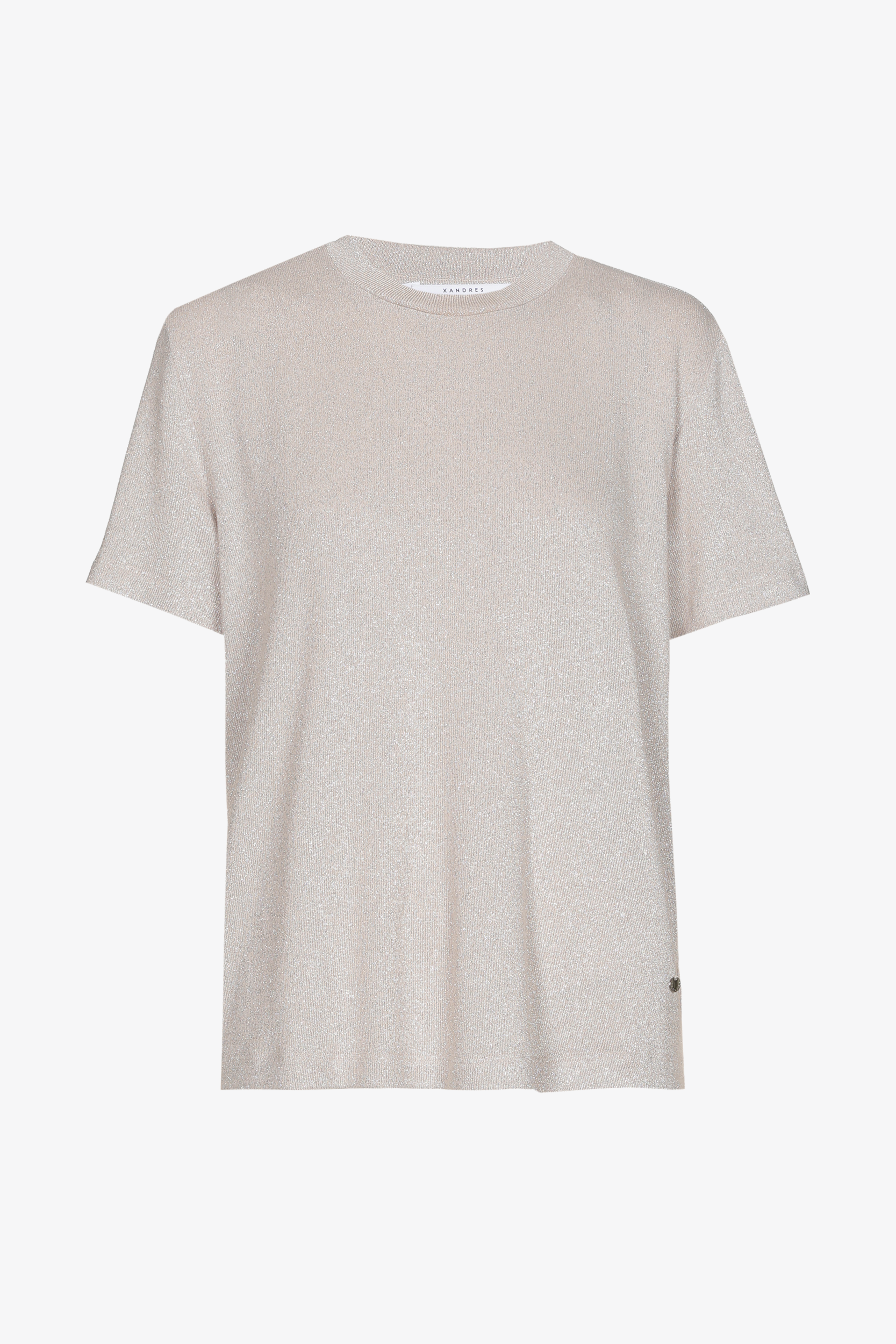 Lurex T-shirt with short sleeves