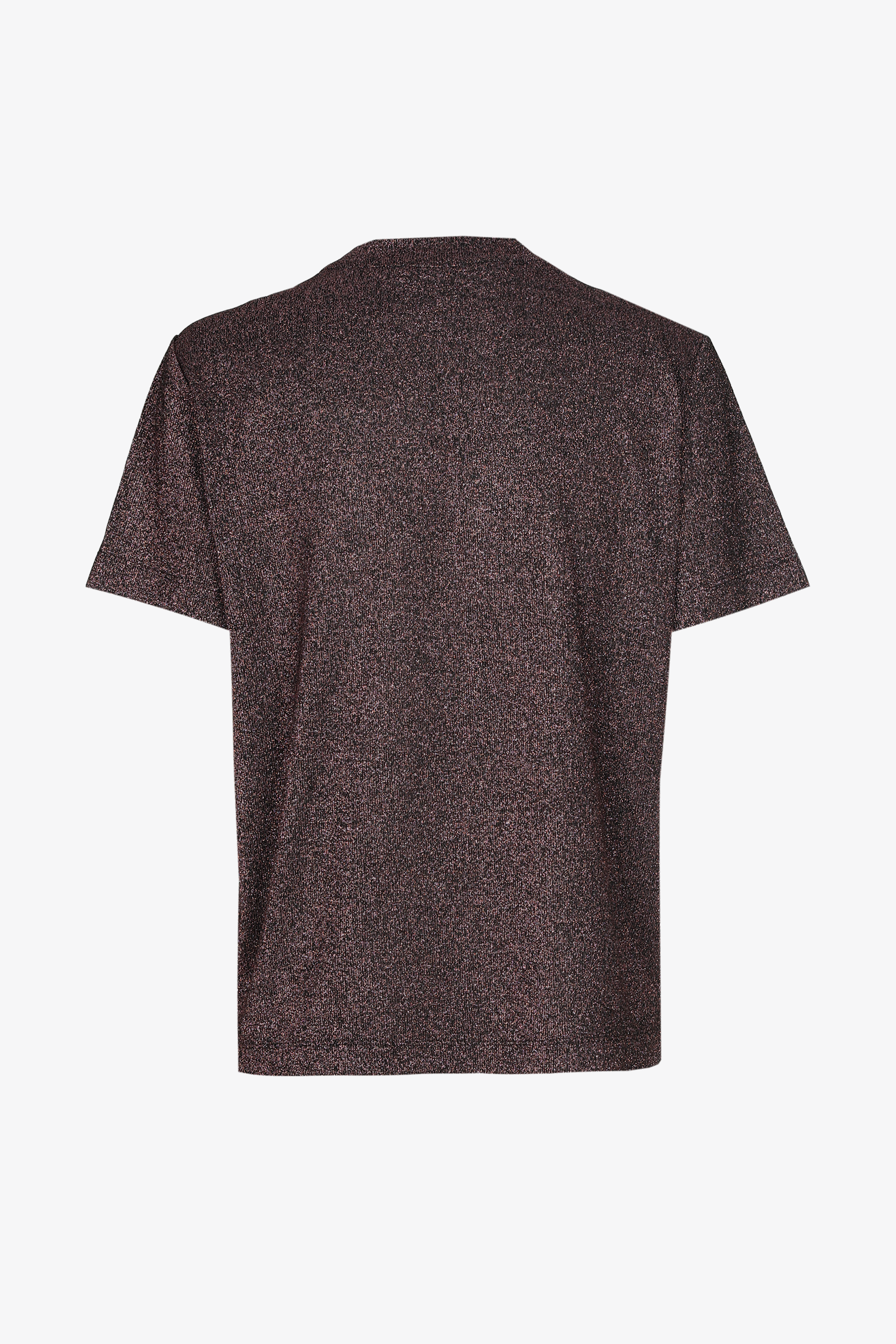 Lurex T-shirt met korte mouwen