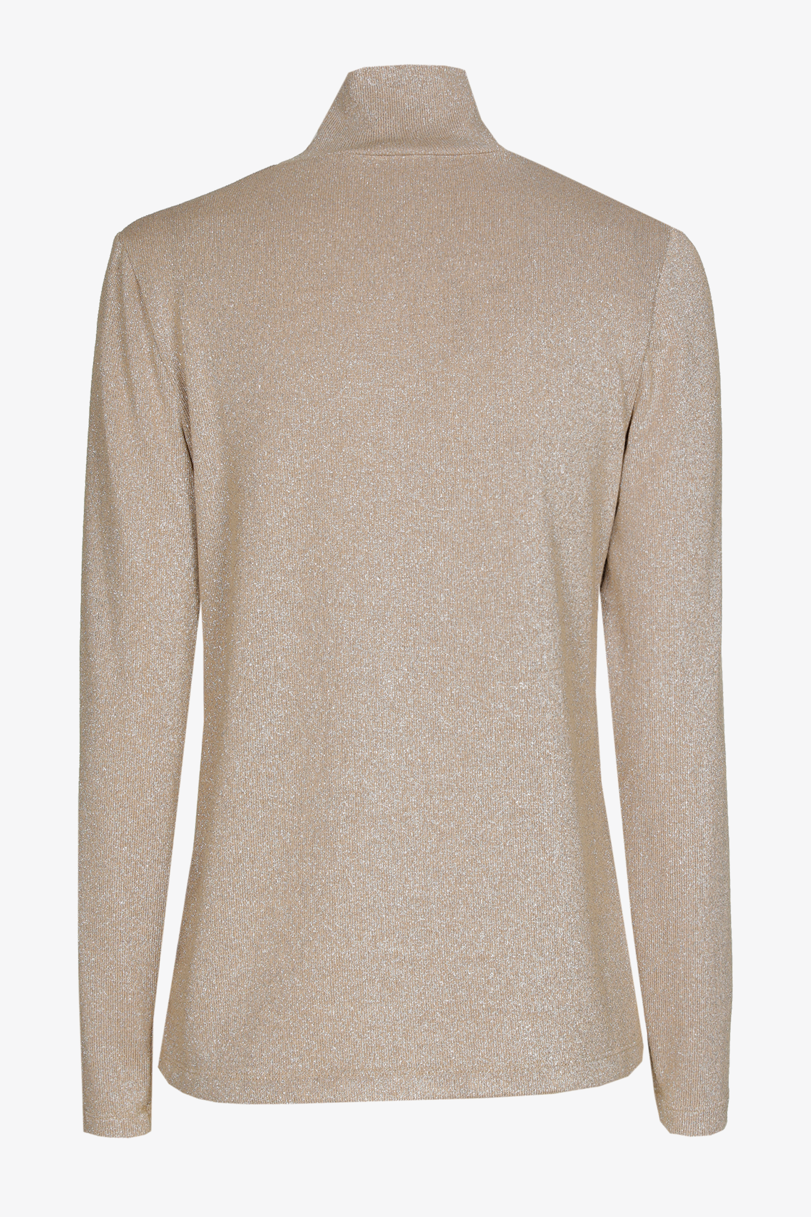 Lurex-T-Shirt mit Rollkragenpullover 