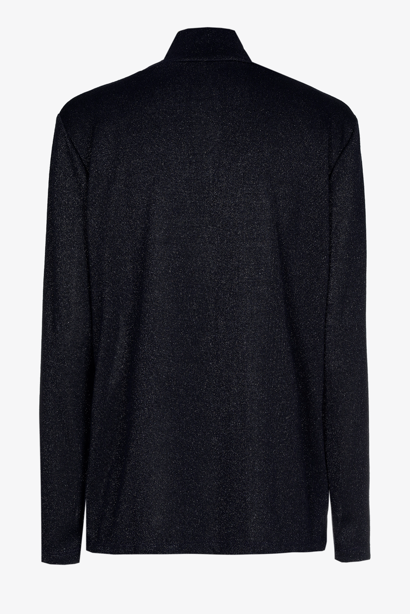Lurex-T-Shirt mit Rollkragenpullover 