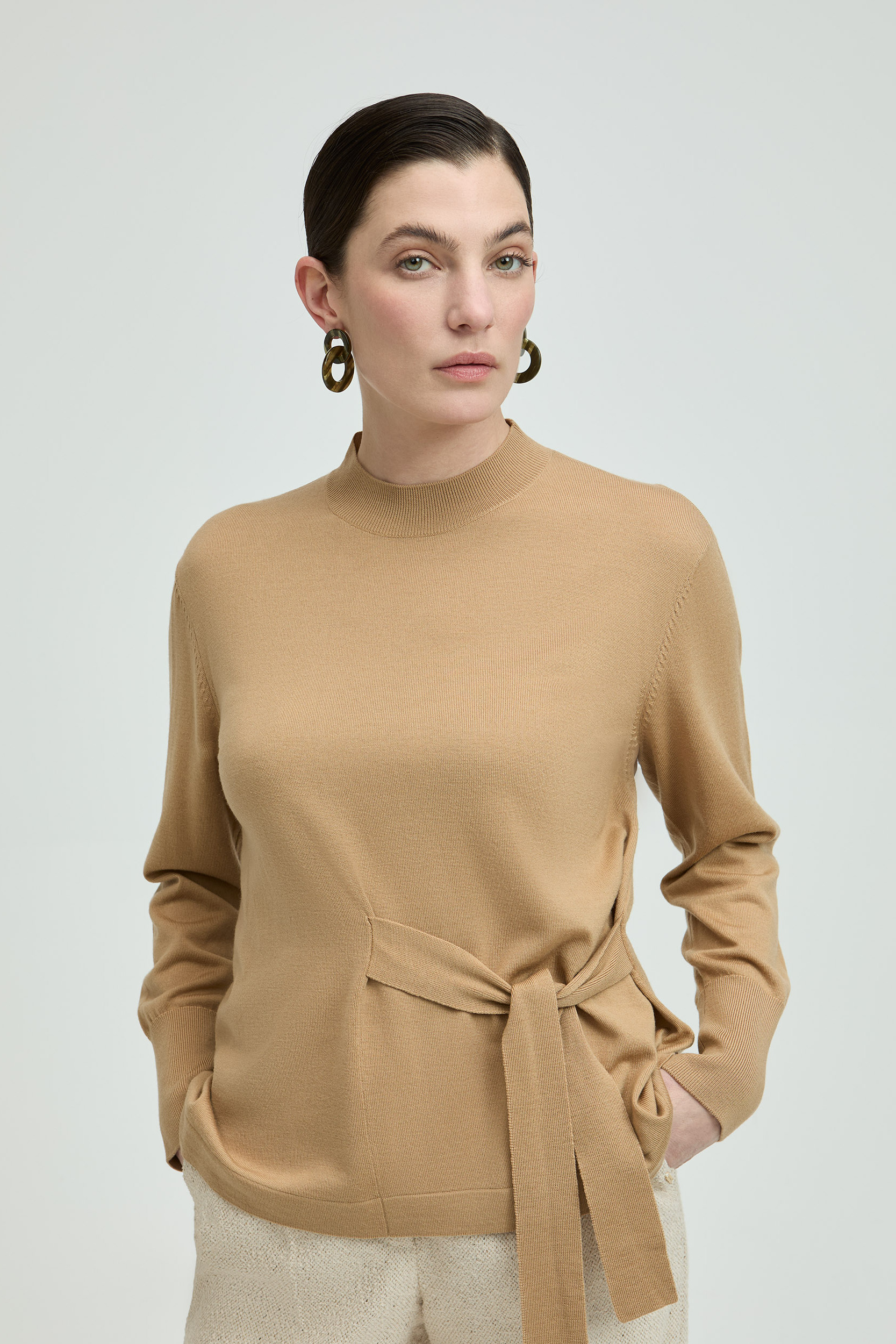 Pull tunique en laine