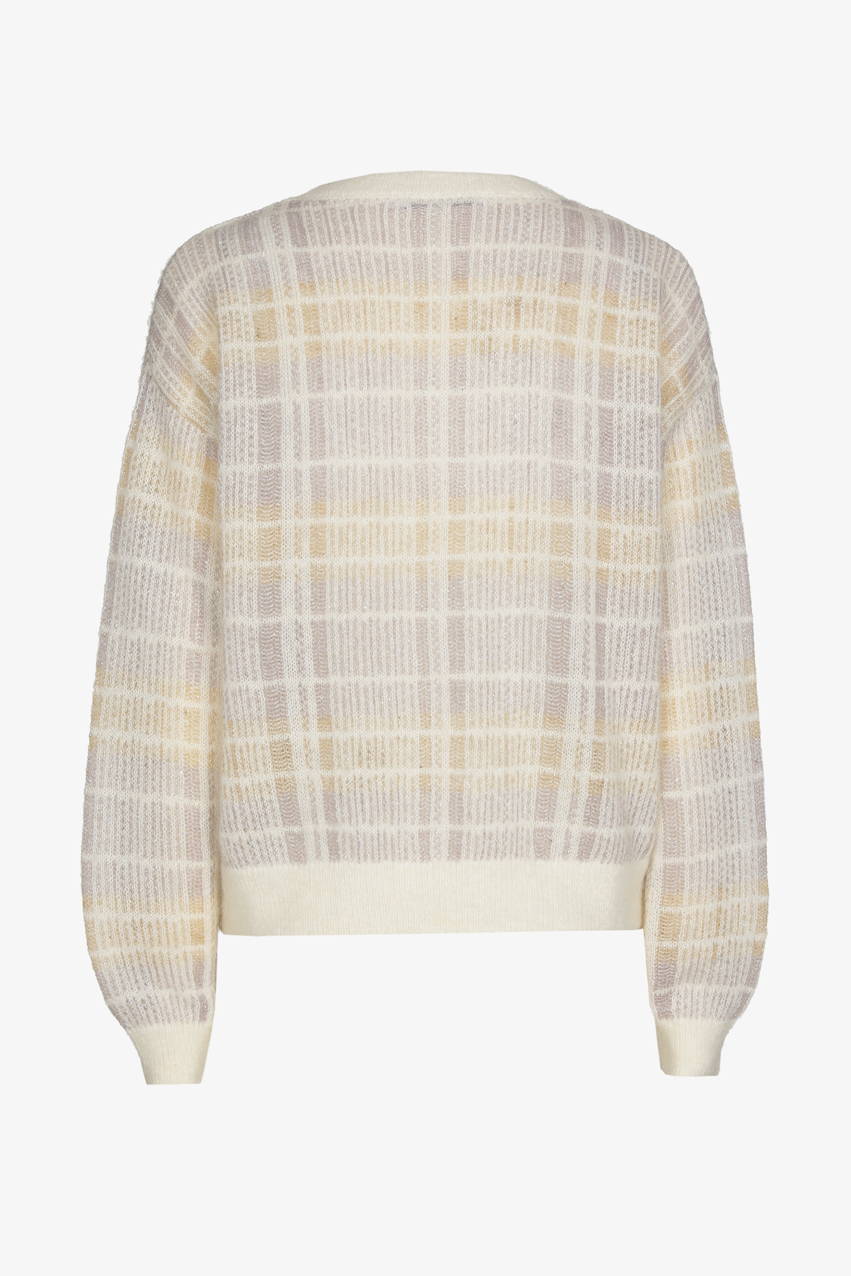 Gilet met ruitmotief