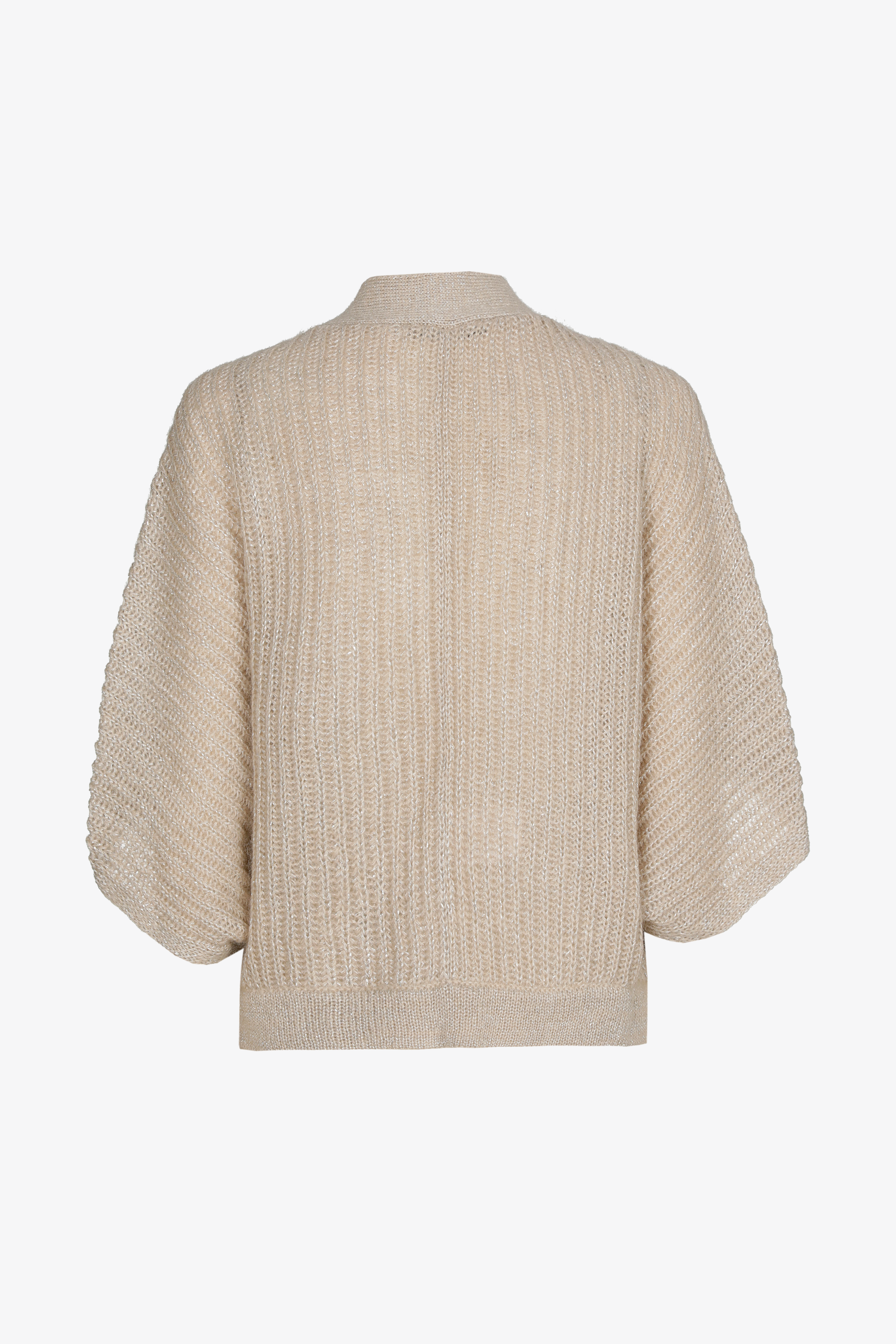 Losgebreide gilet met lurex