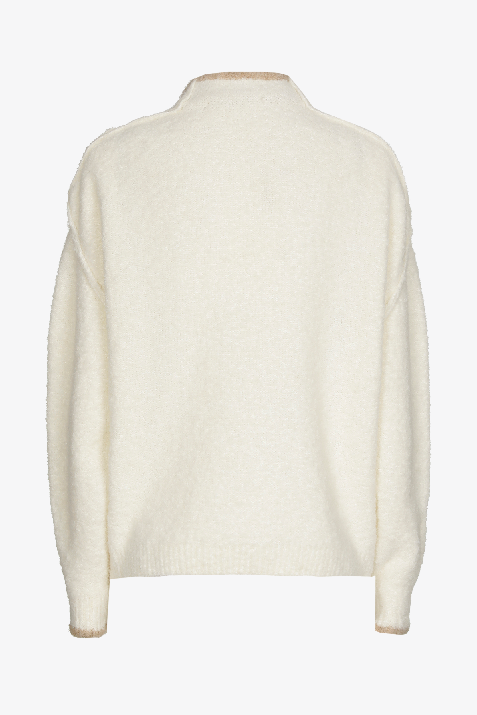Warme pull met zichtbare naden