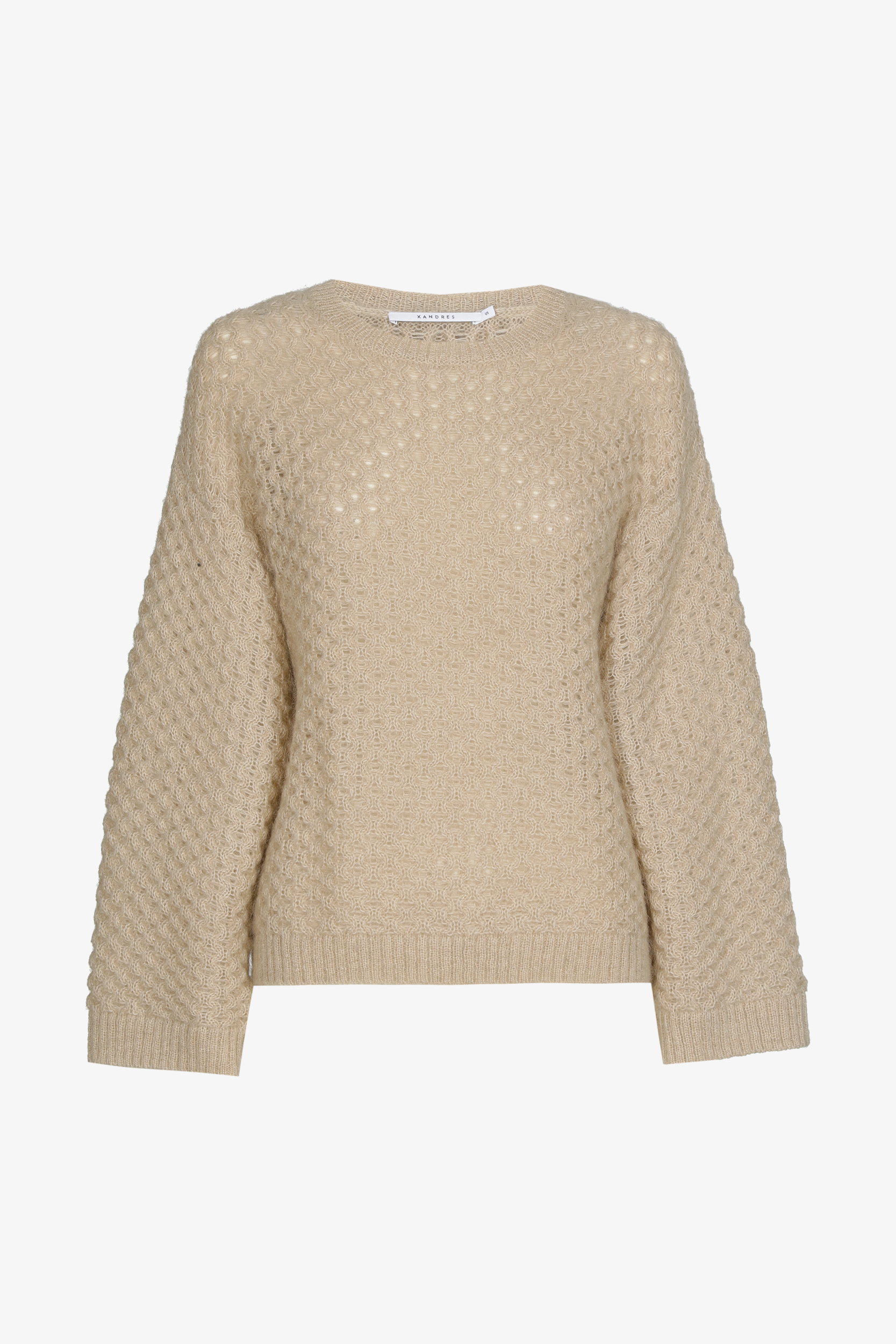 Gebreide pull met ronde hals 