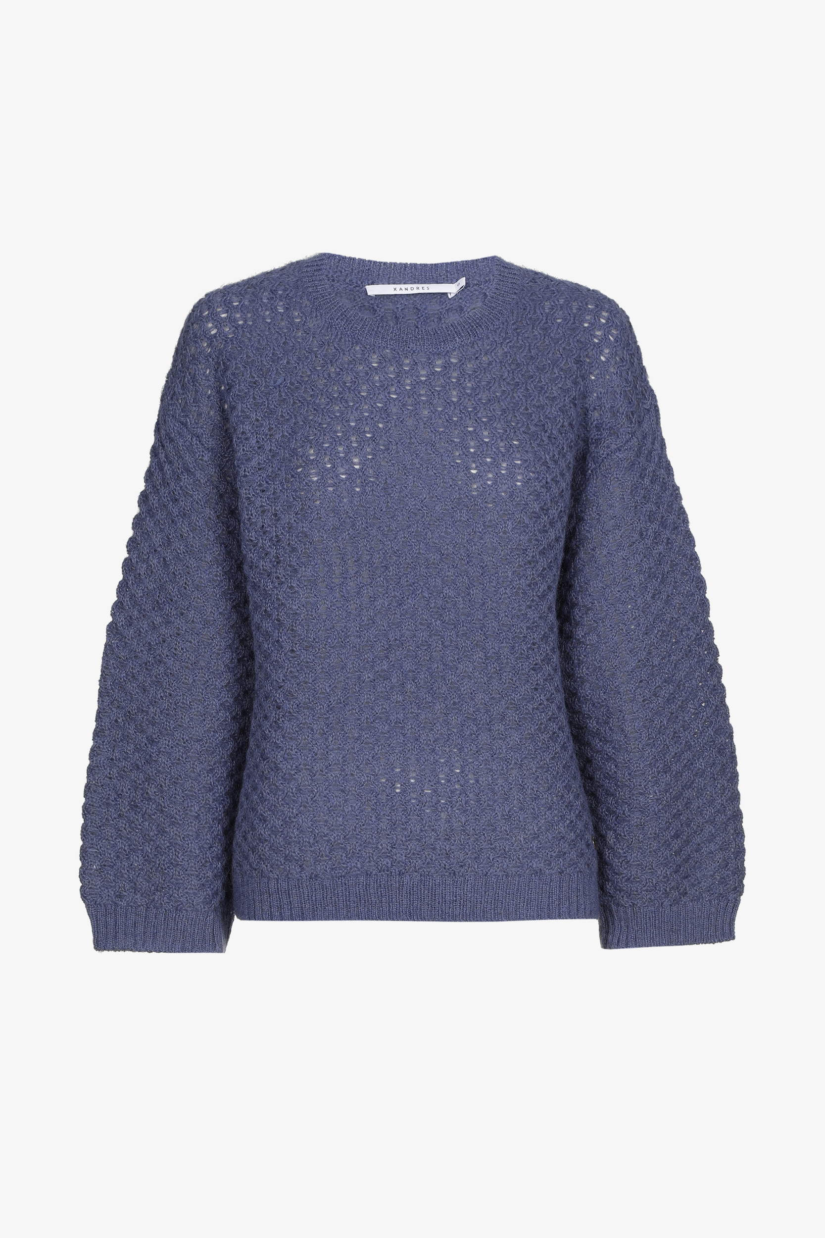 Gebreide pull met ronde hals 