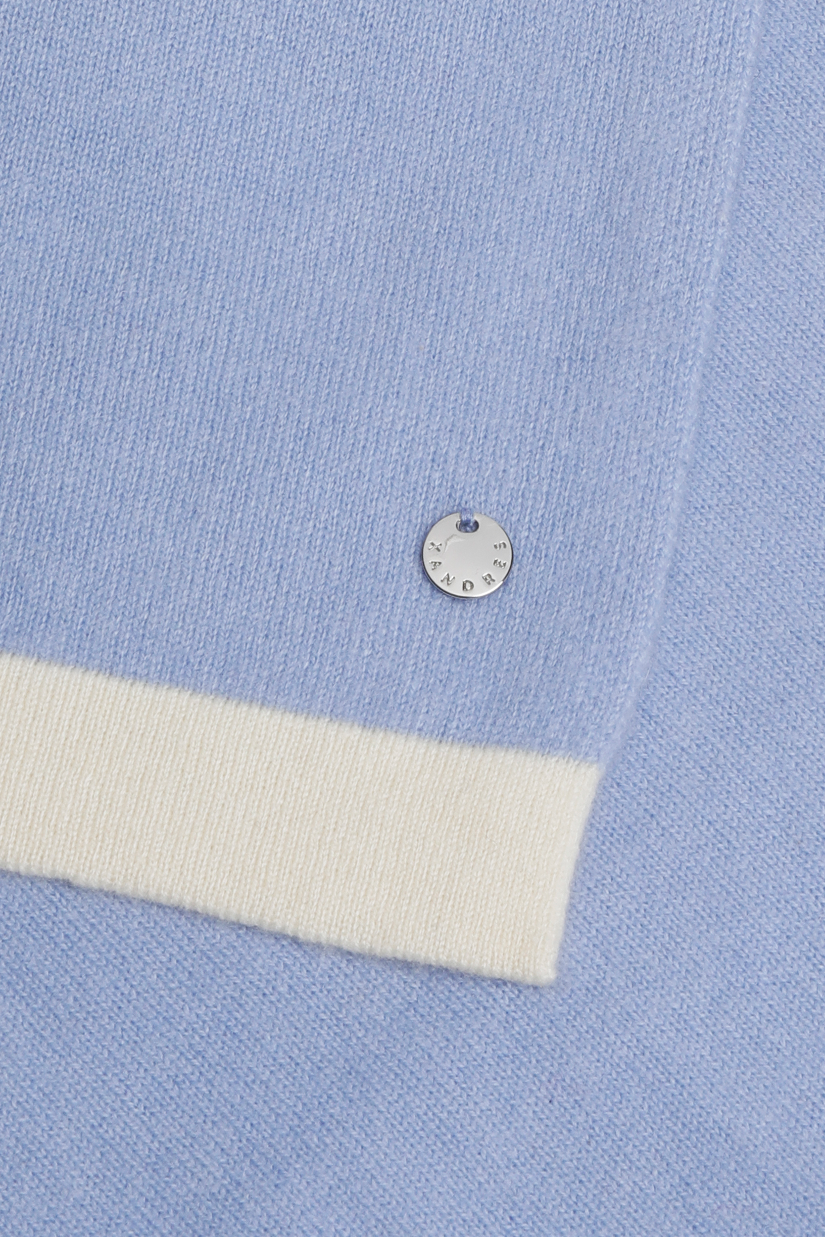 Kaschmirschal mit Kontrastbesatz