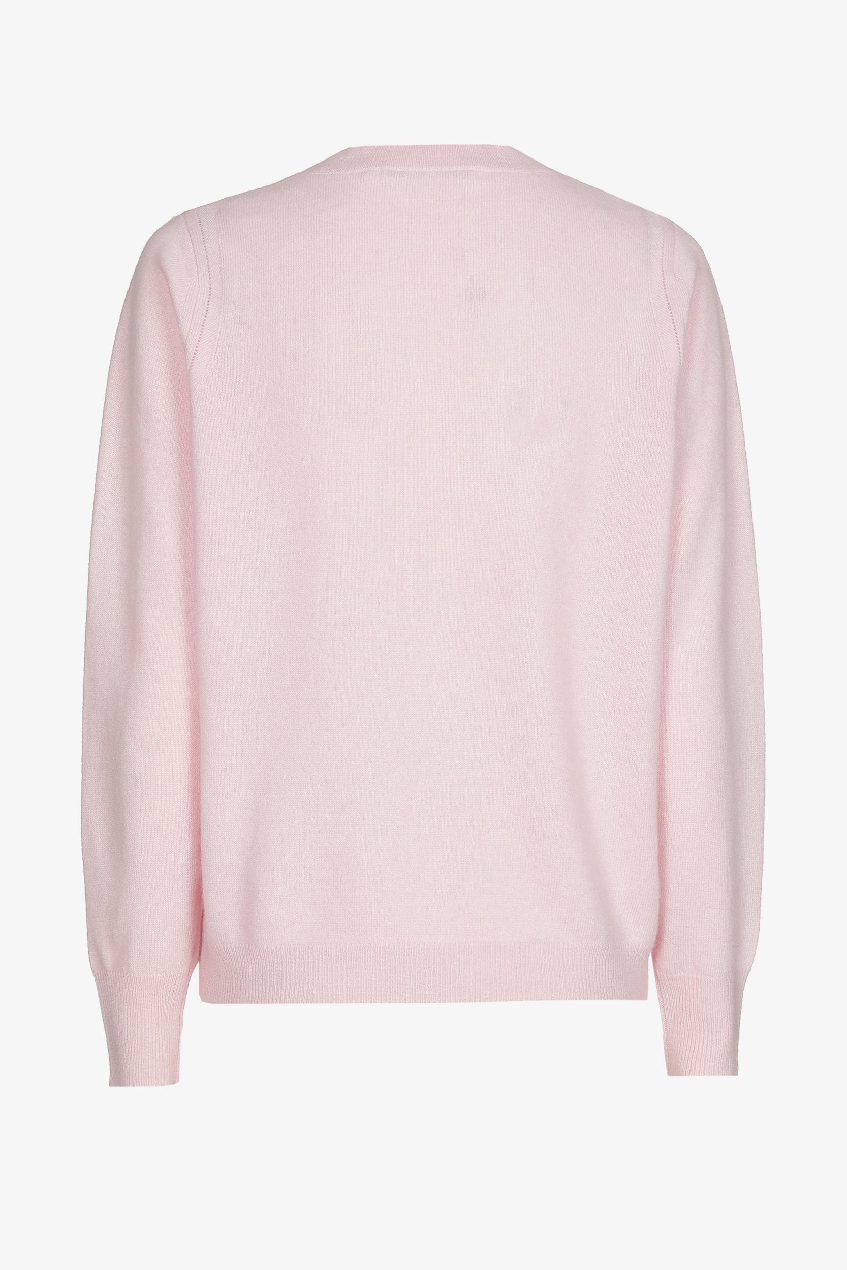 Pullover with round neck in cashmere