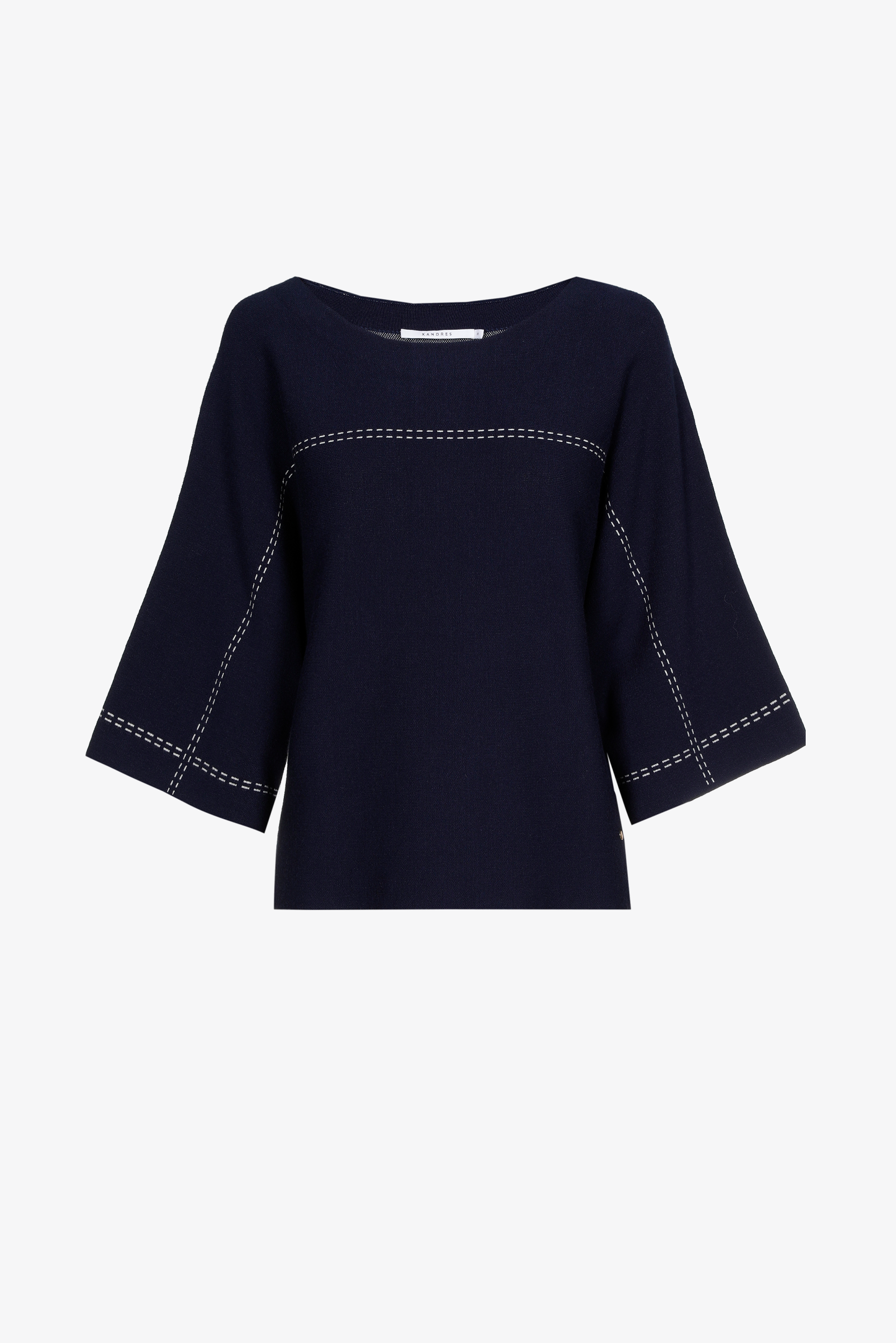 Sweater mit U-Boot-Ausschnitt