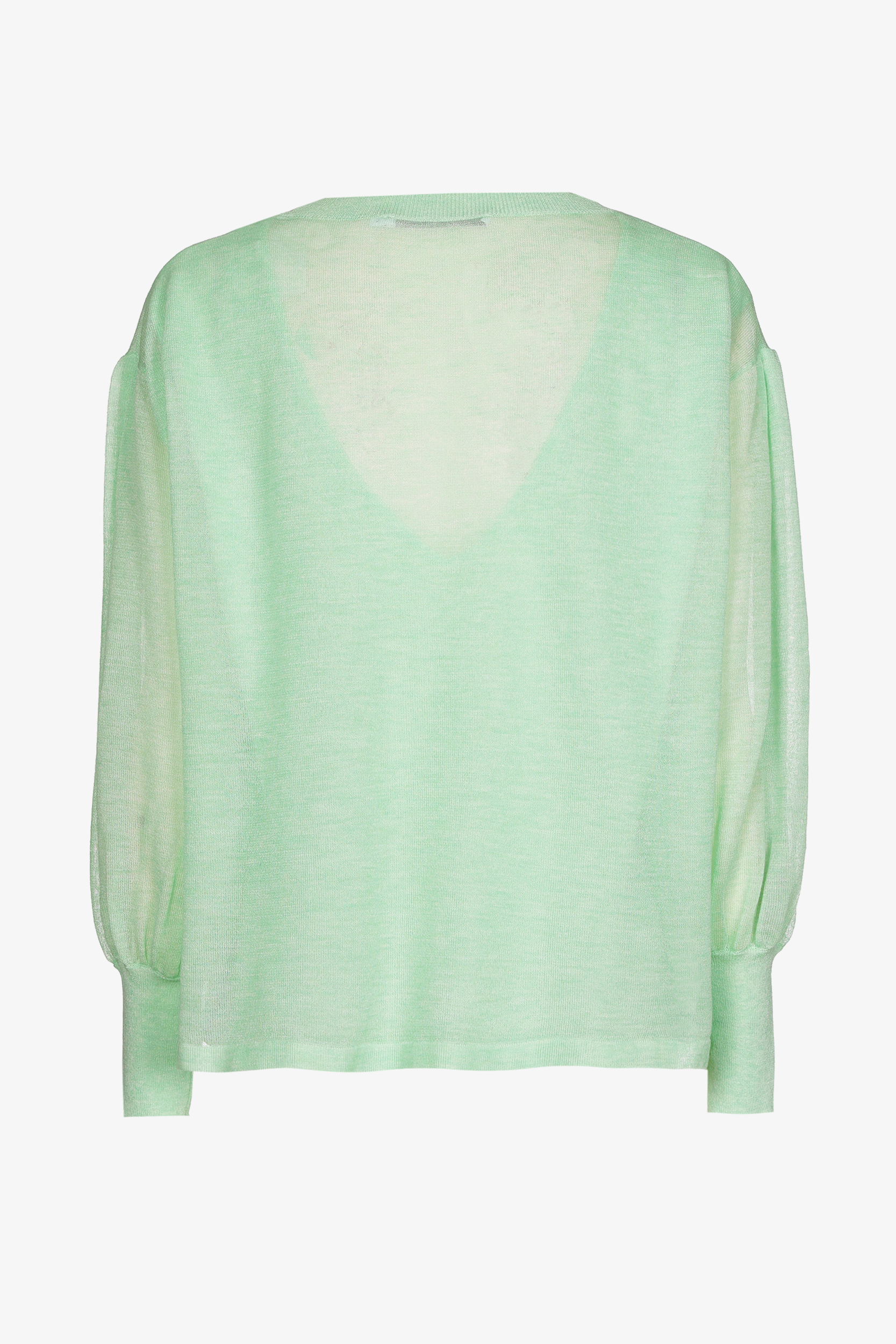 Pull avec manches et dos en organza