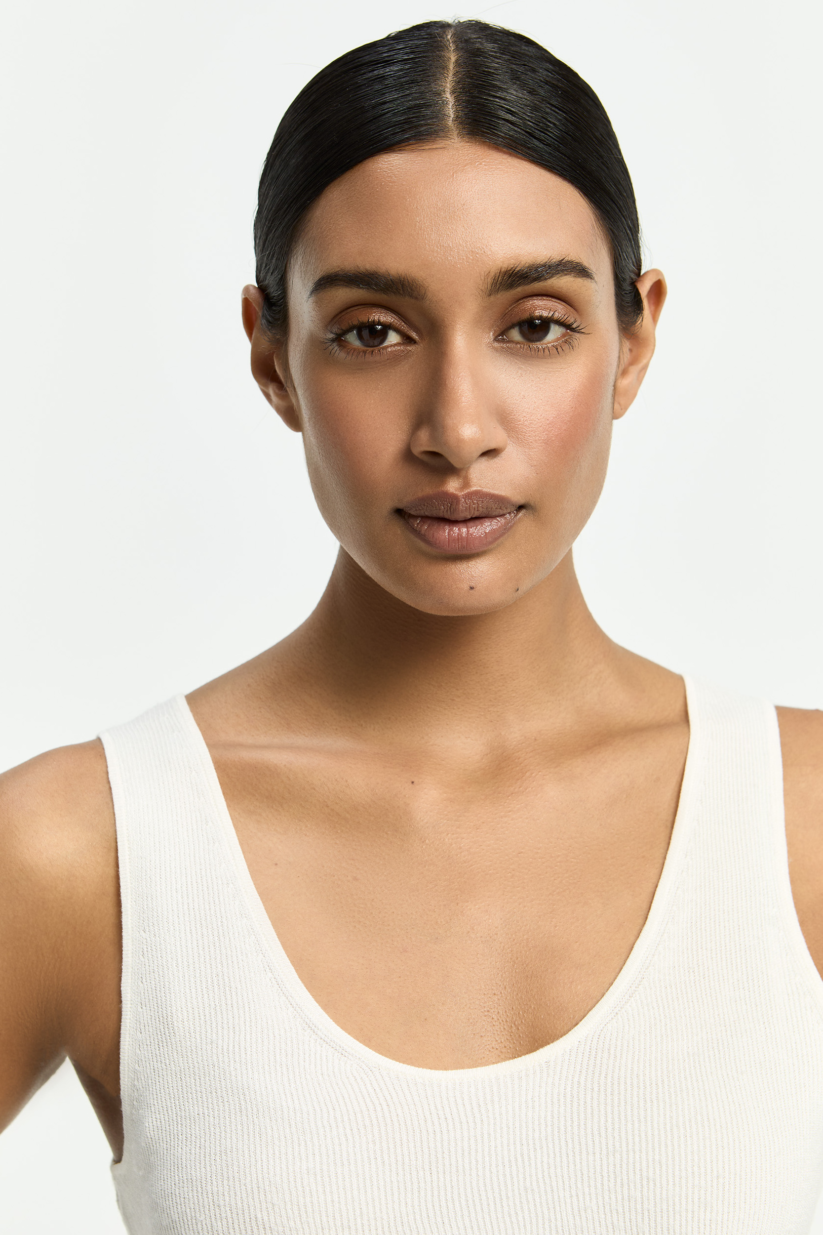 Topje in elegante parelsteek