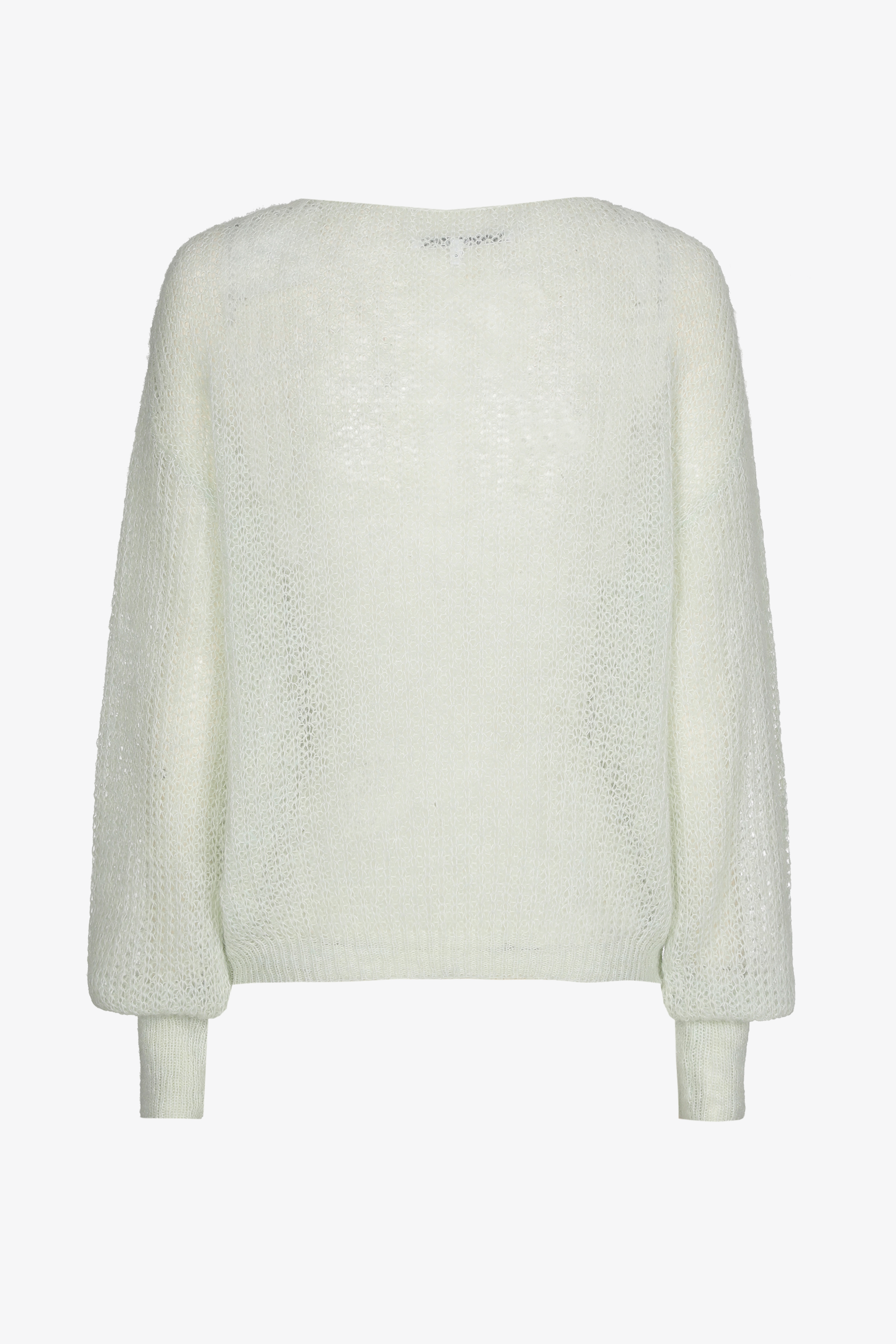 Loose-knit pullover in alpaca wool