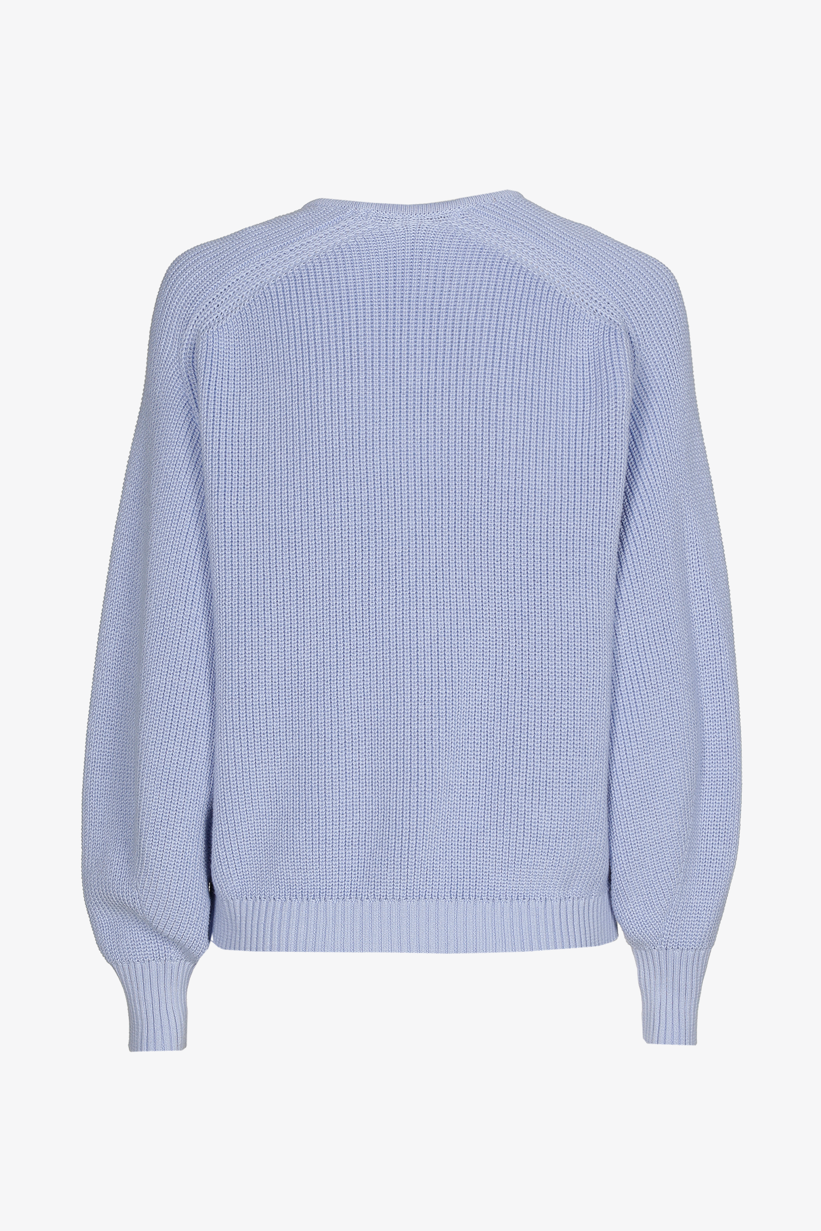 Katoenen cardigan in parelsteek