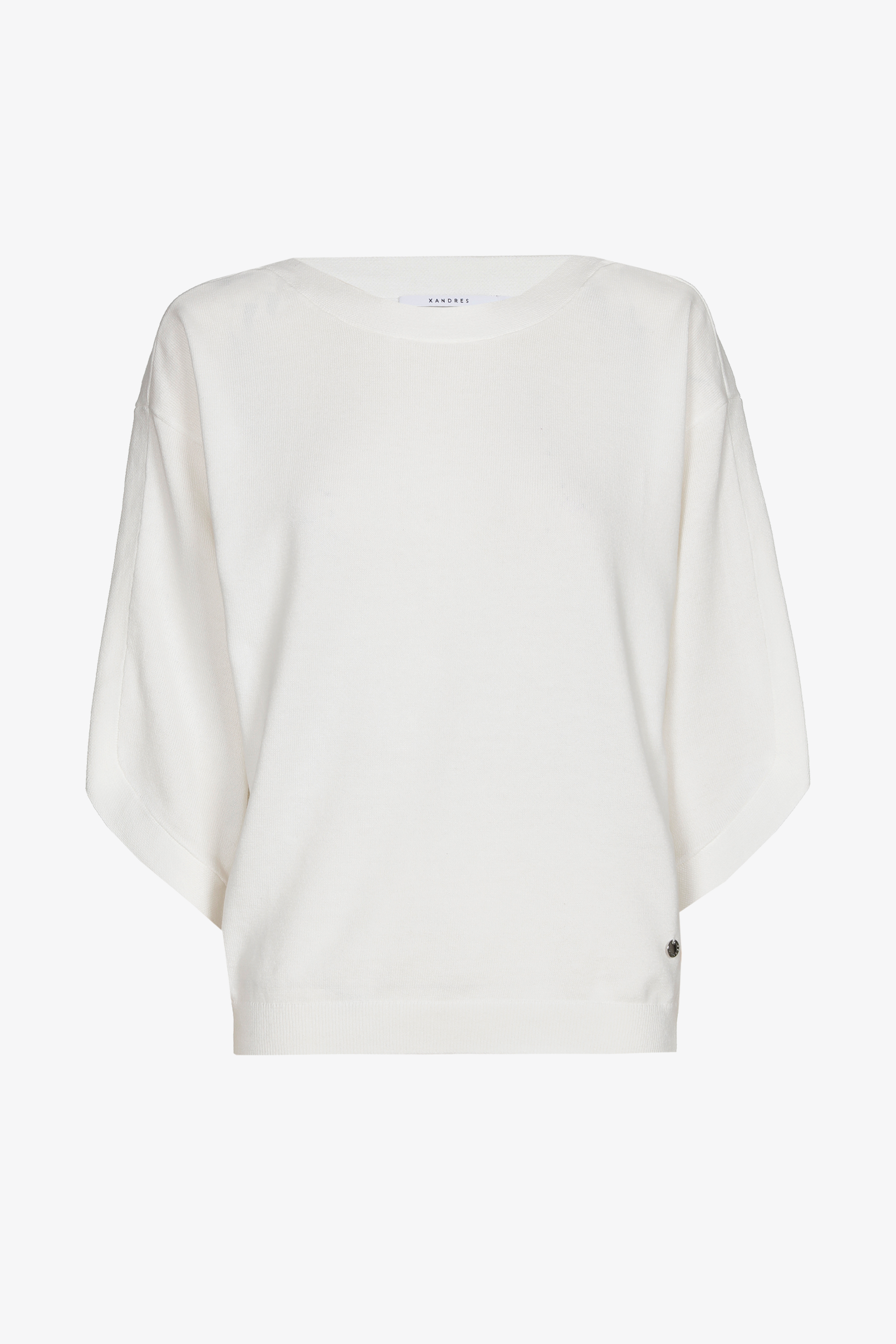 Katoenen trui met boothals