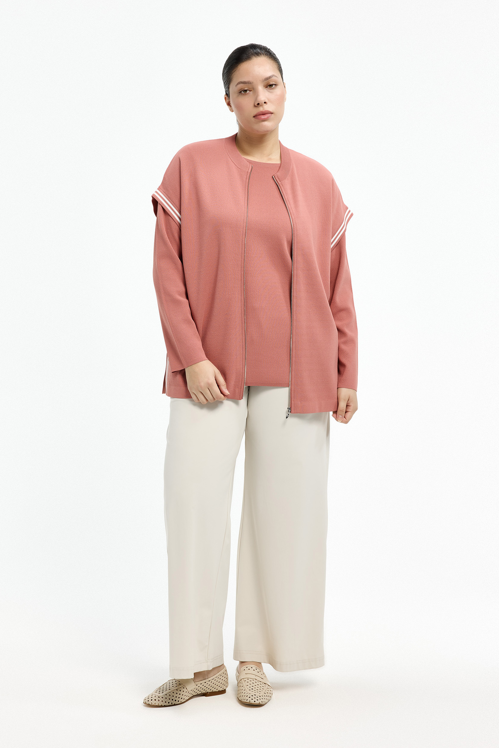 Cardigan met ritssluiting