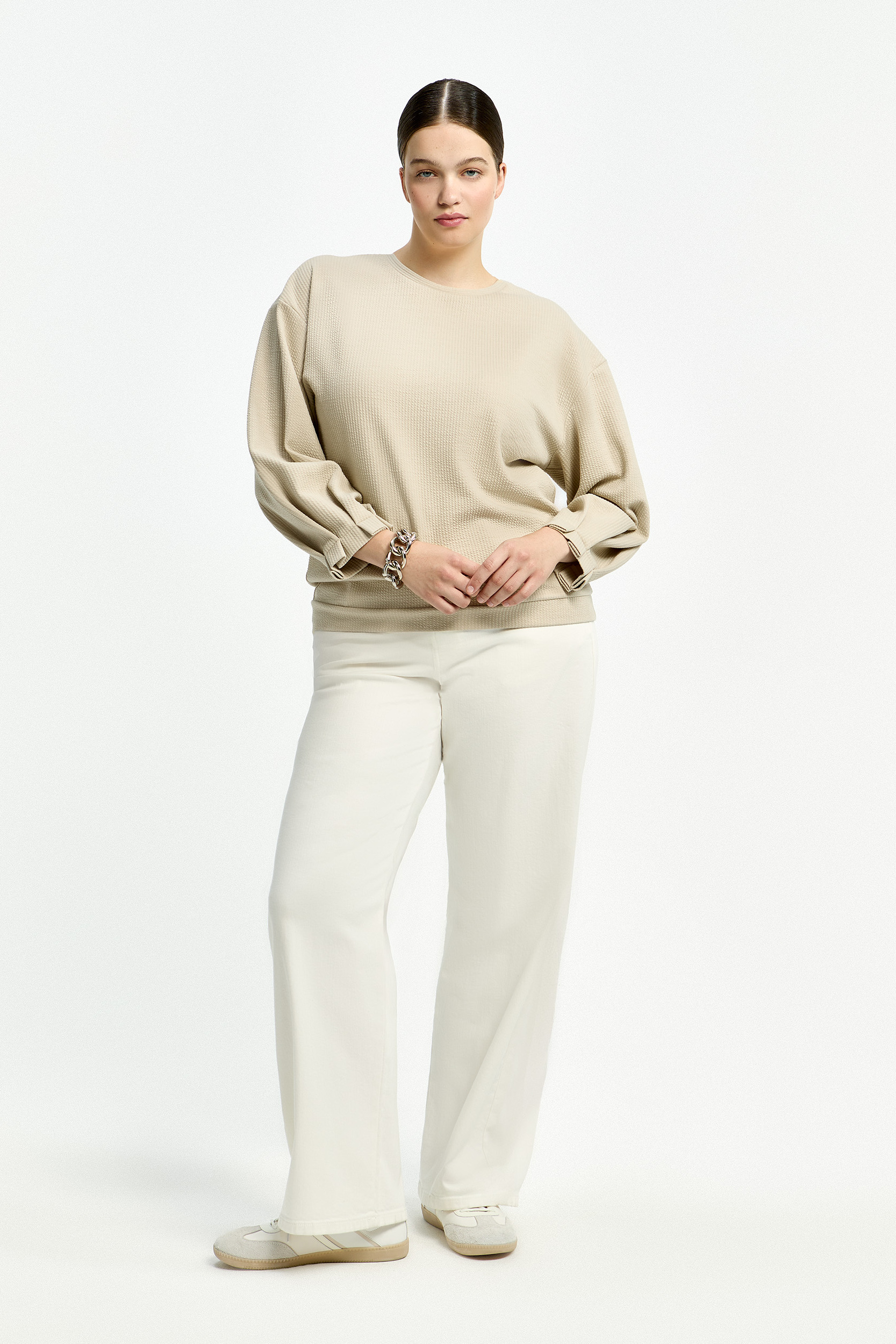 Comfortable seersucker T-shirt 