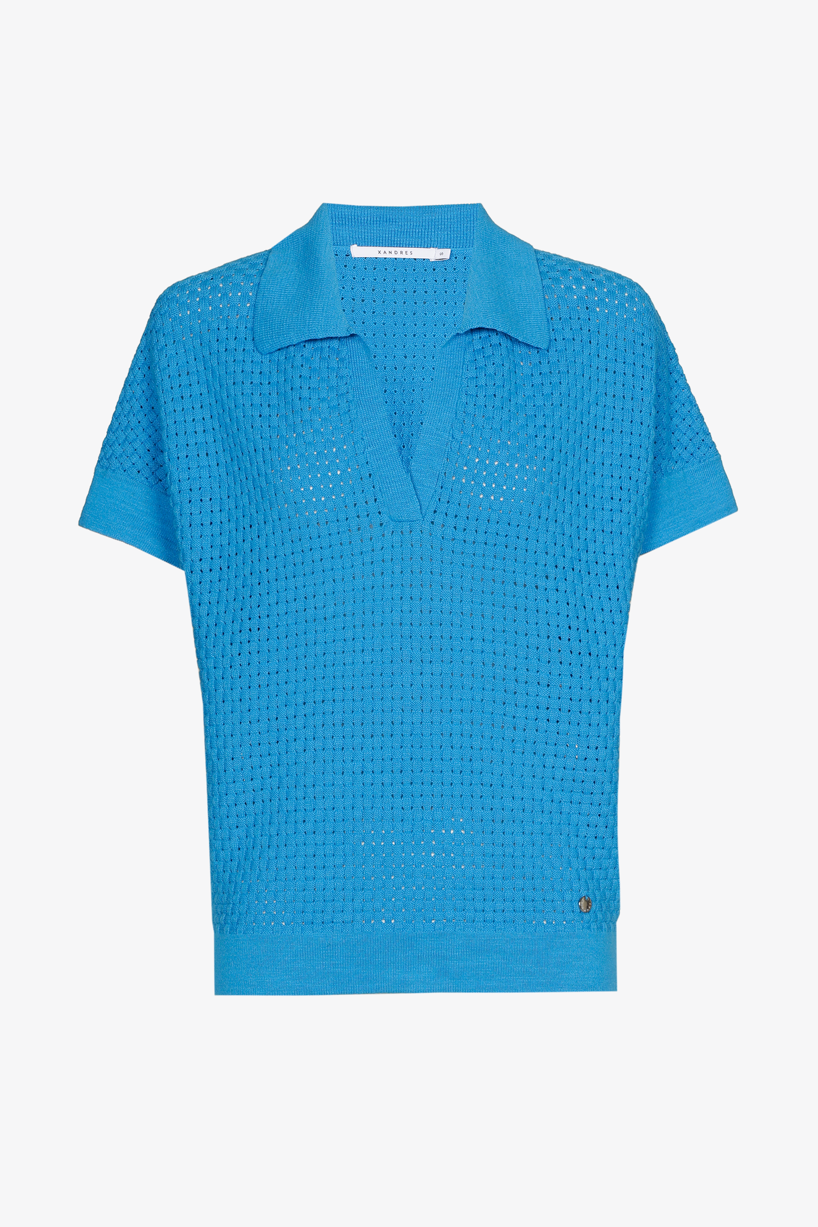 Pull sans manches à col polo