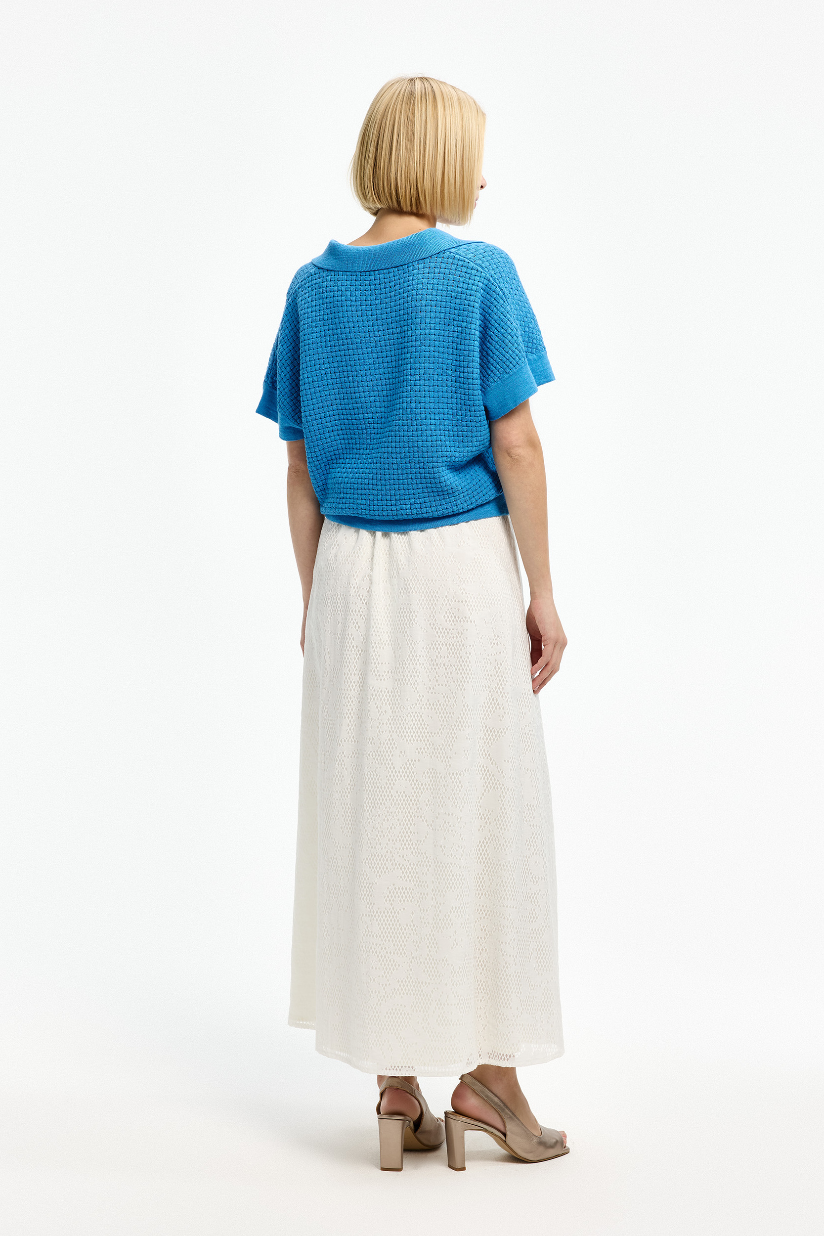 Pull sans manches à col polo