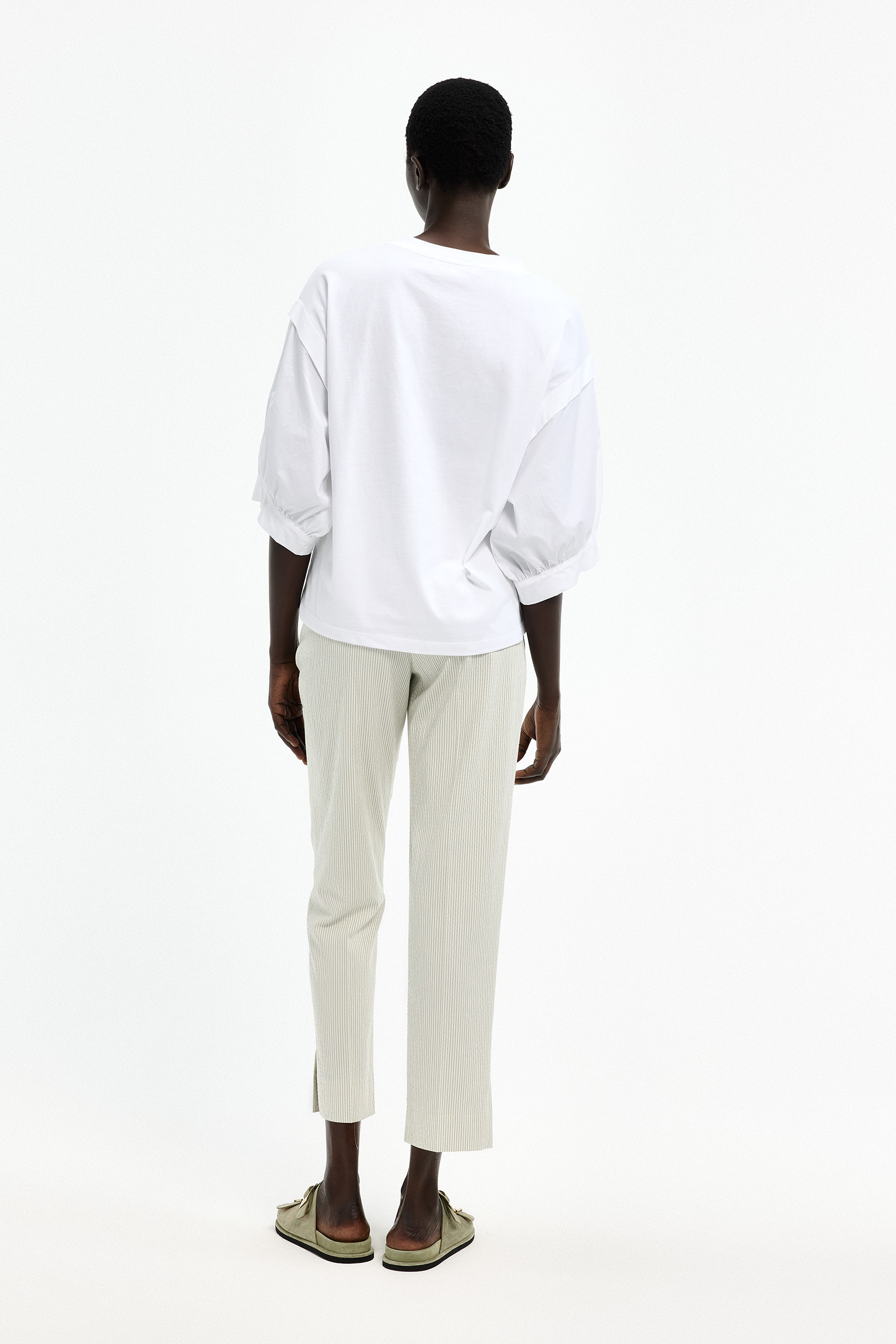 T-shirt en coton à manches ballon