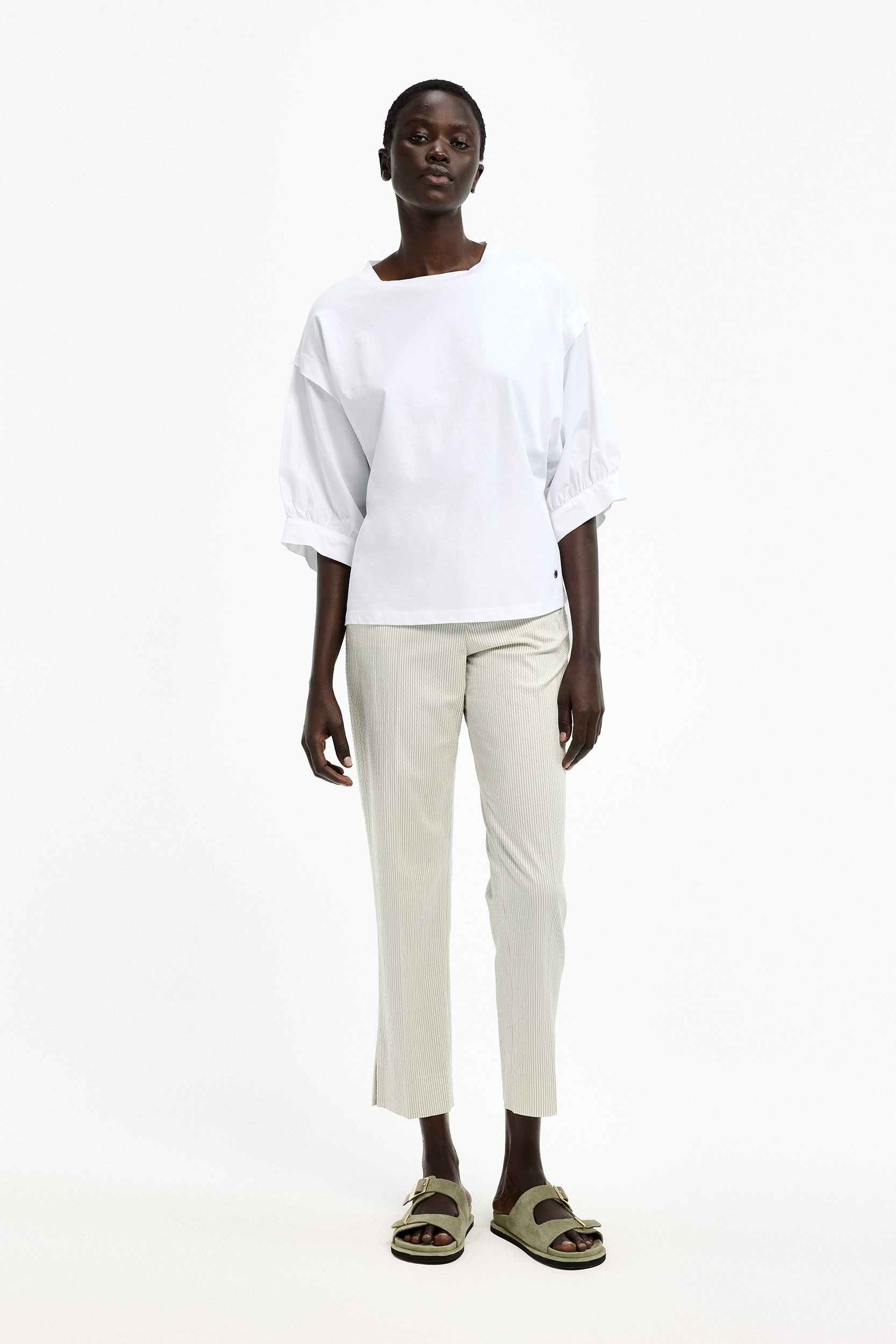 T-shirt en coton à manches ballon