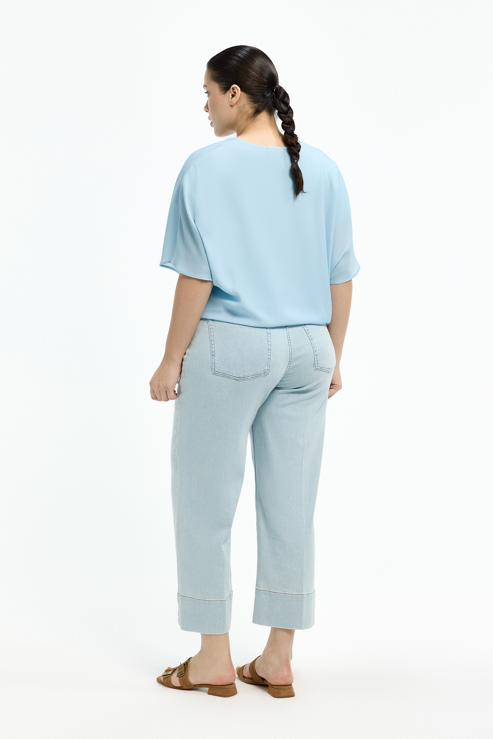 T-shirt met wijde mouwen