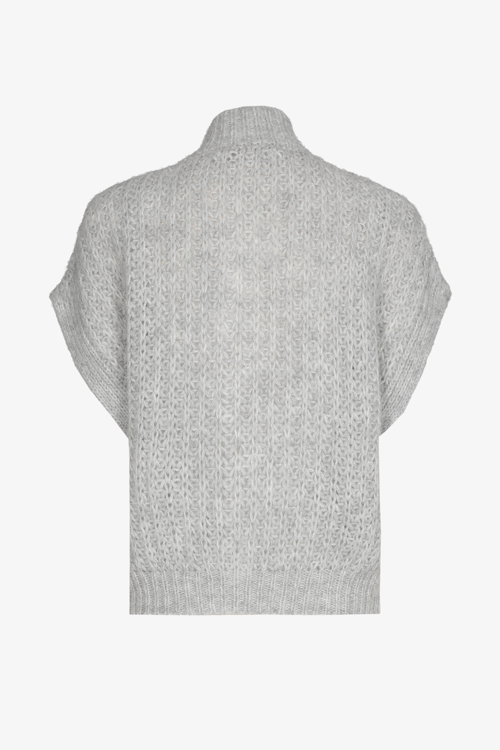 Gebreid vest met knopen