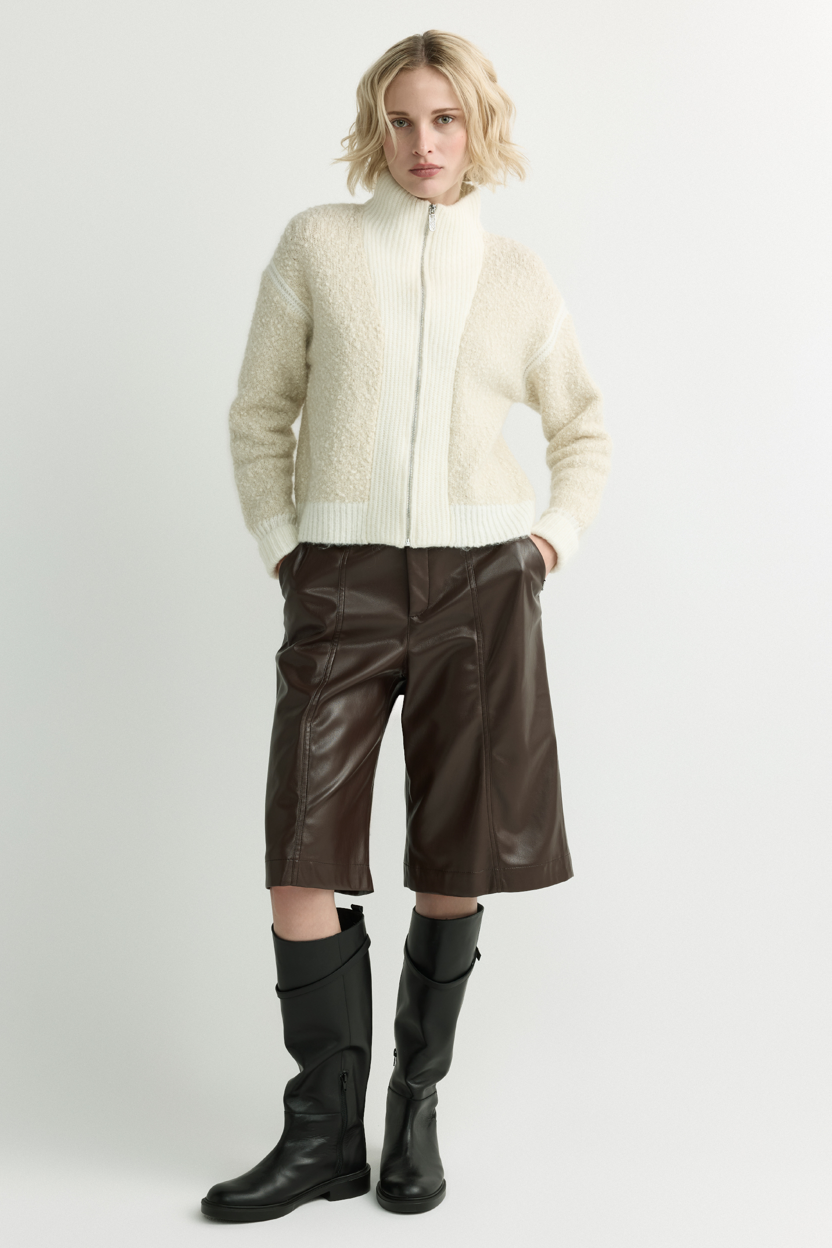 Cardigan met rits