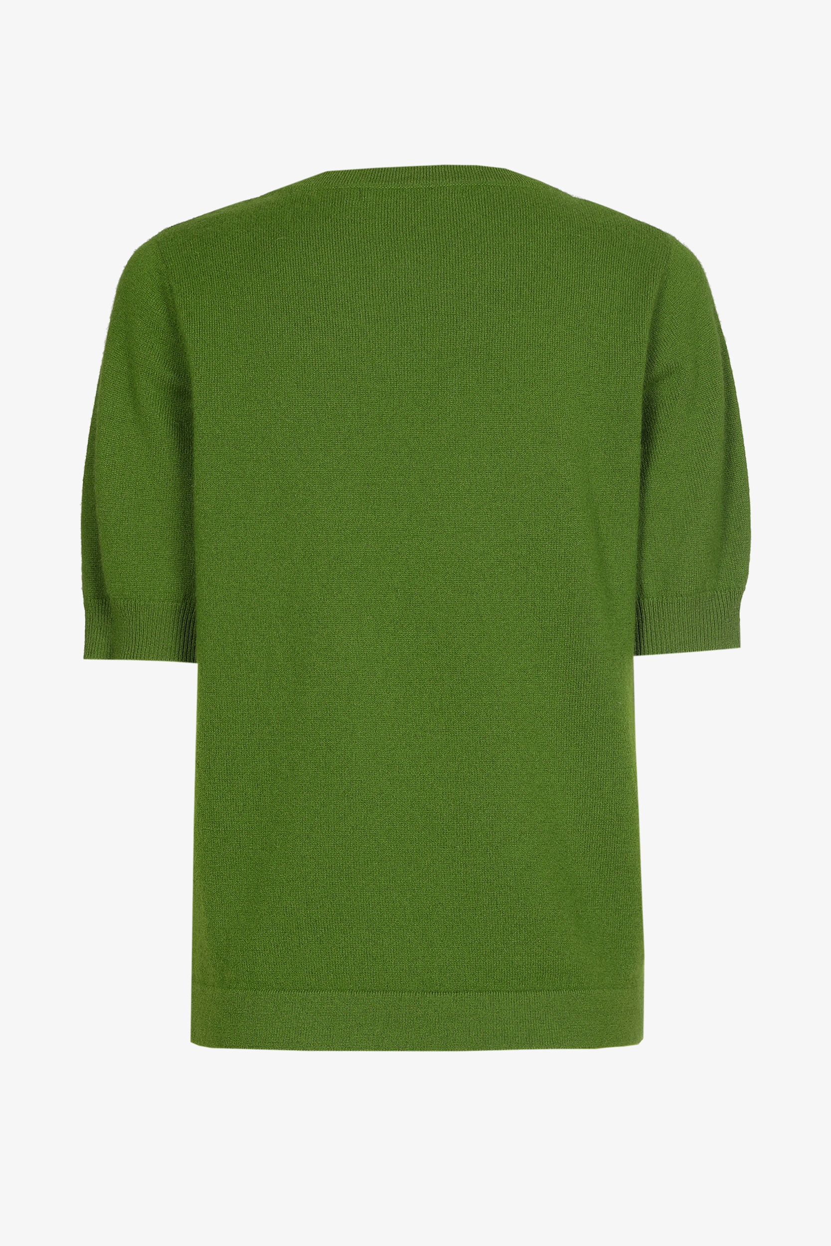 Cashmere trui met korte mouwen