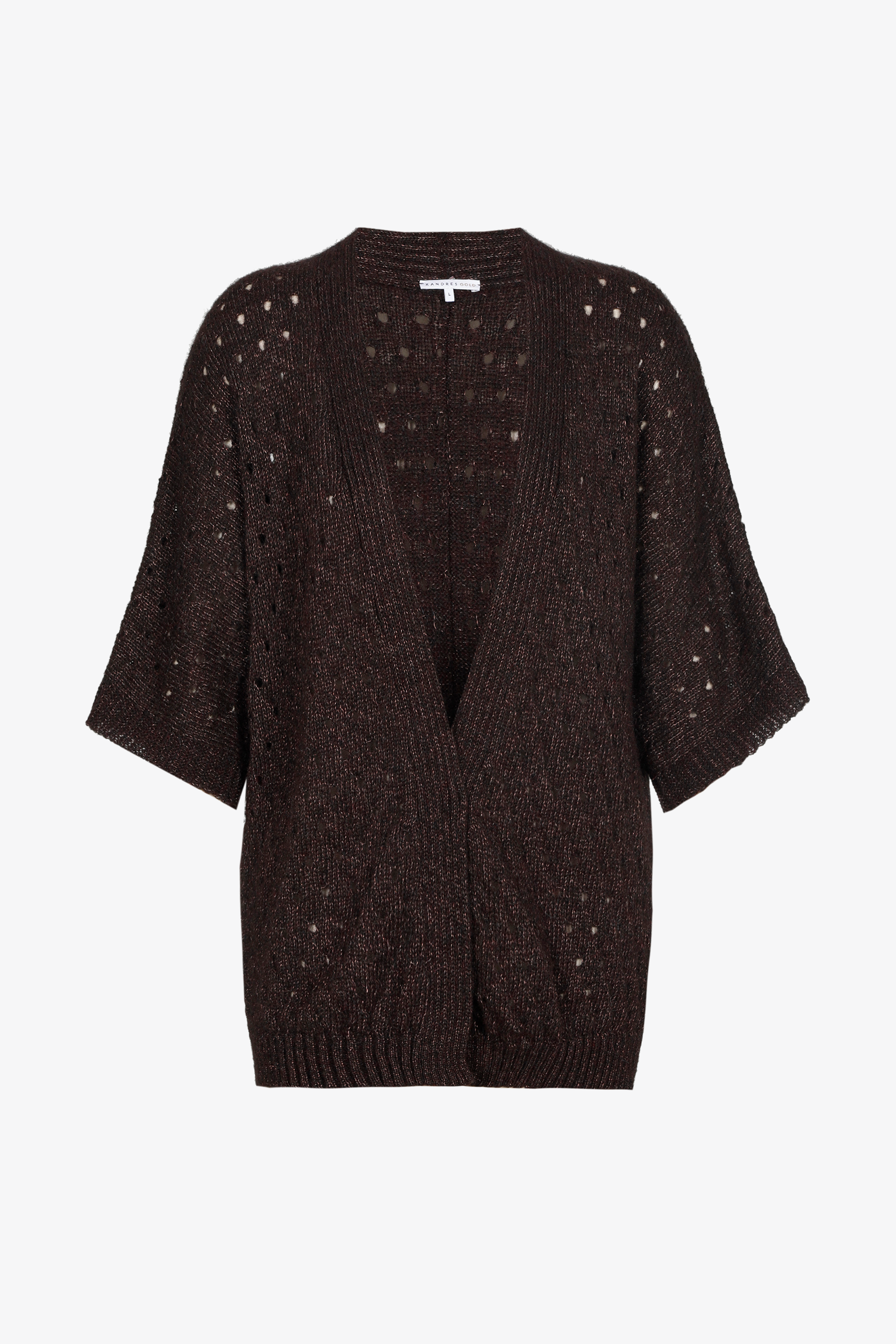 Kurzarm-Strickjacke