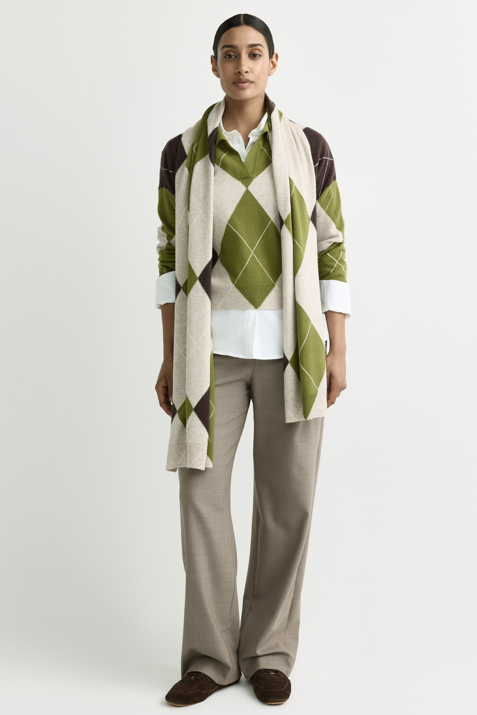 Checked scarf 