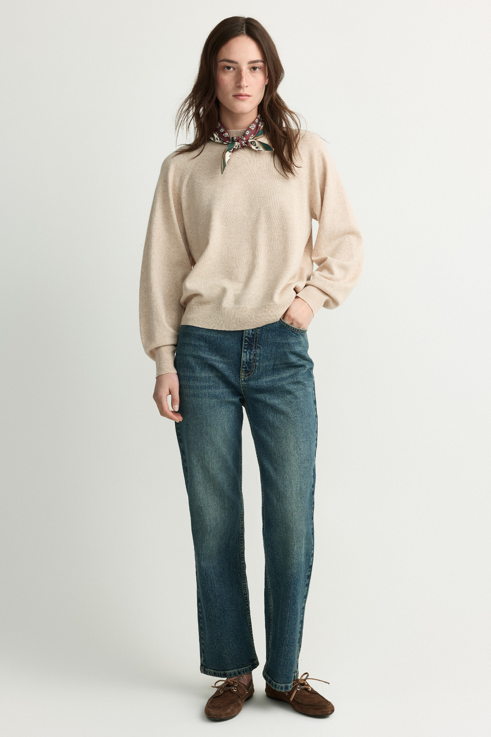 Wollen pull met kraag