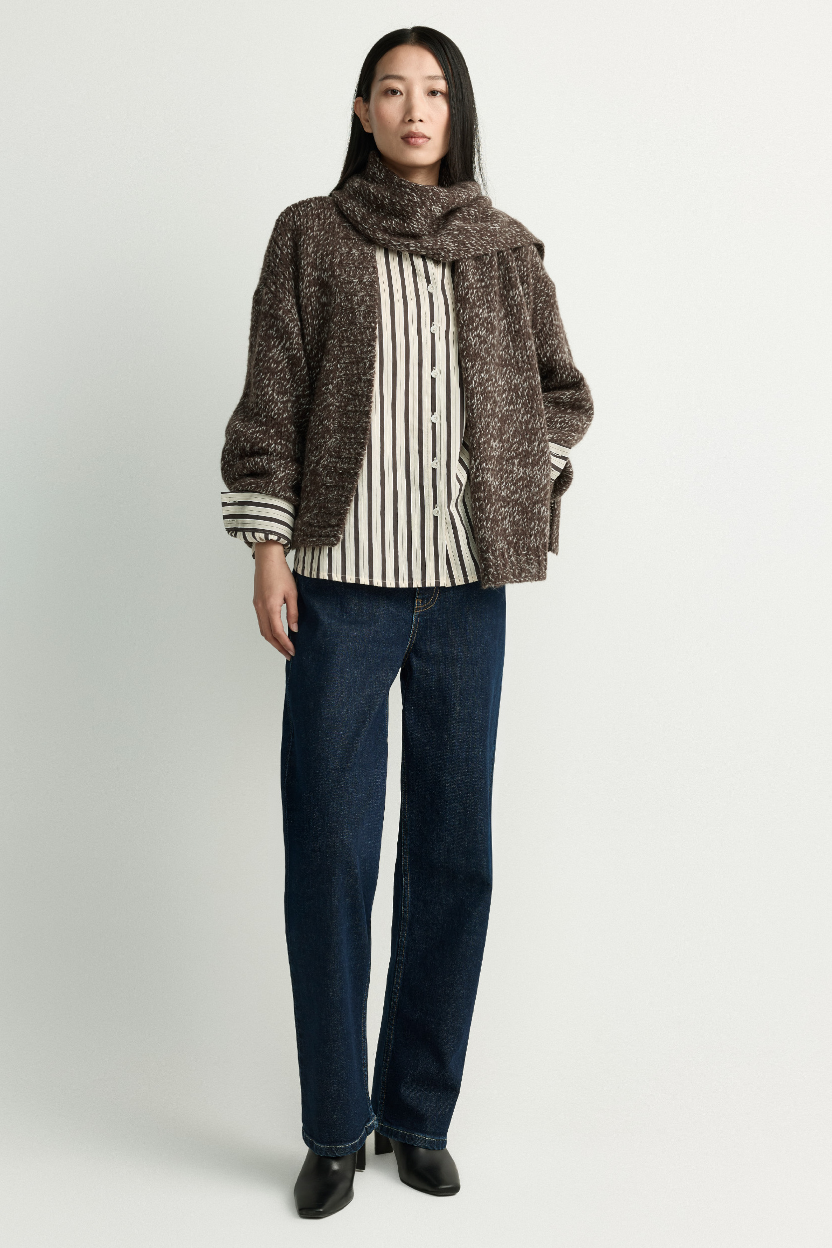 Cardigan with mohair