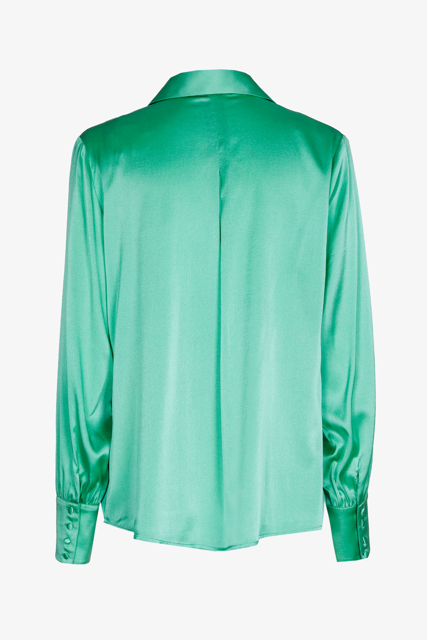 Geklede satijnen blouse