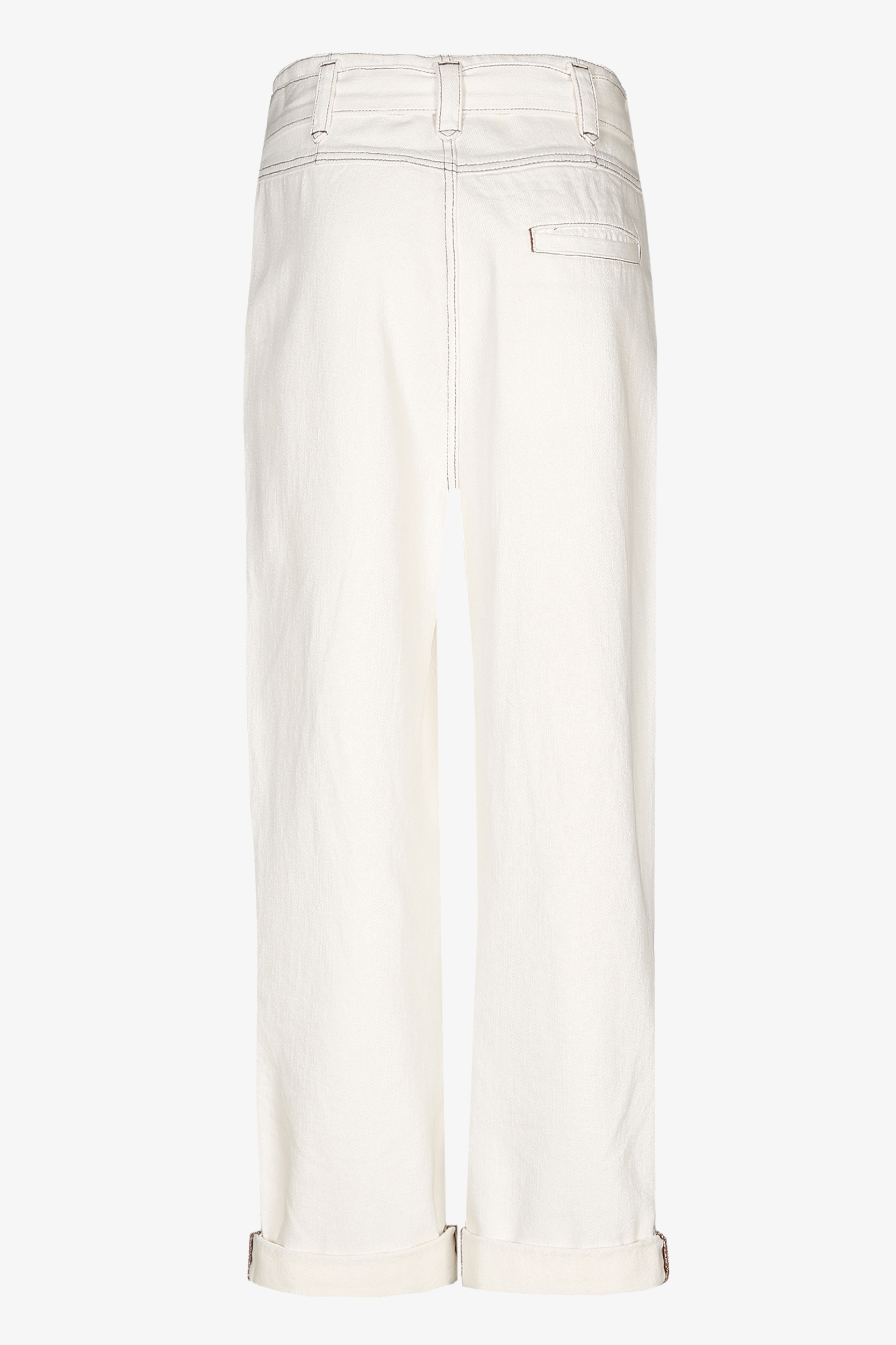 High waist trousers with belt