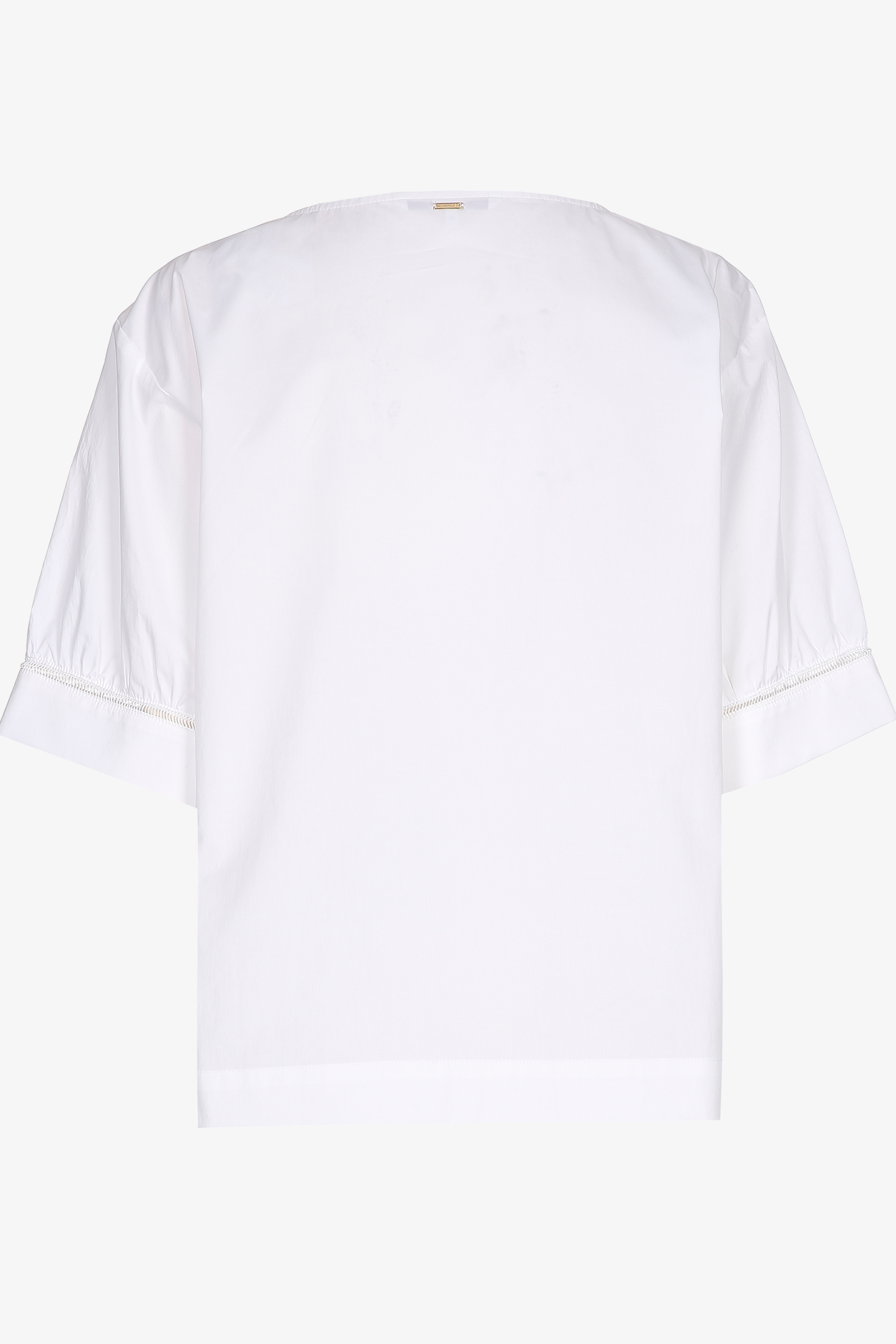 Oversized blouse with short sleeves