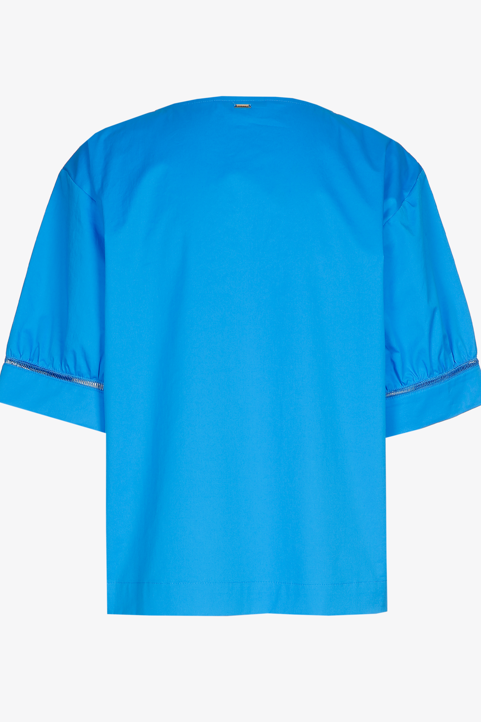 Oversized blouse with short sleeves