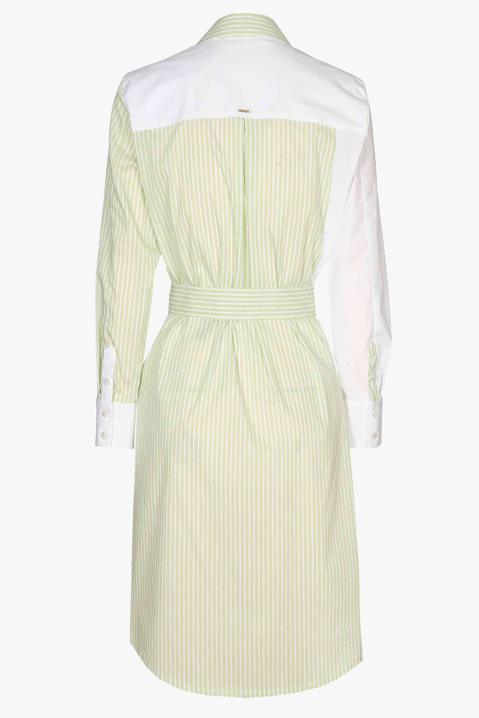Half-length striped shirt dress