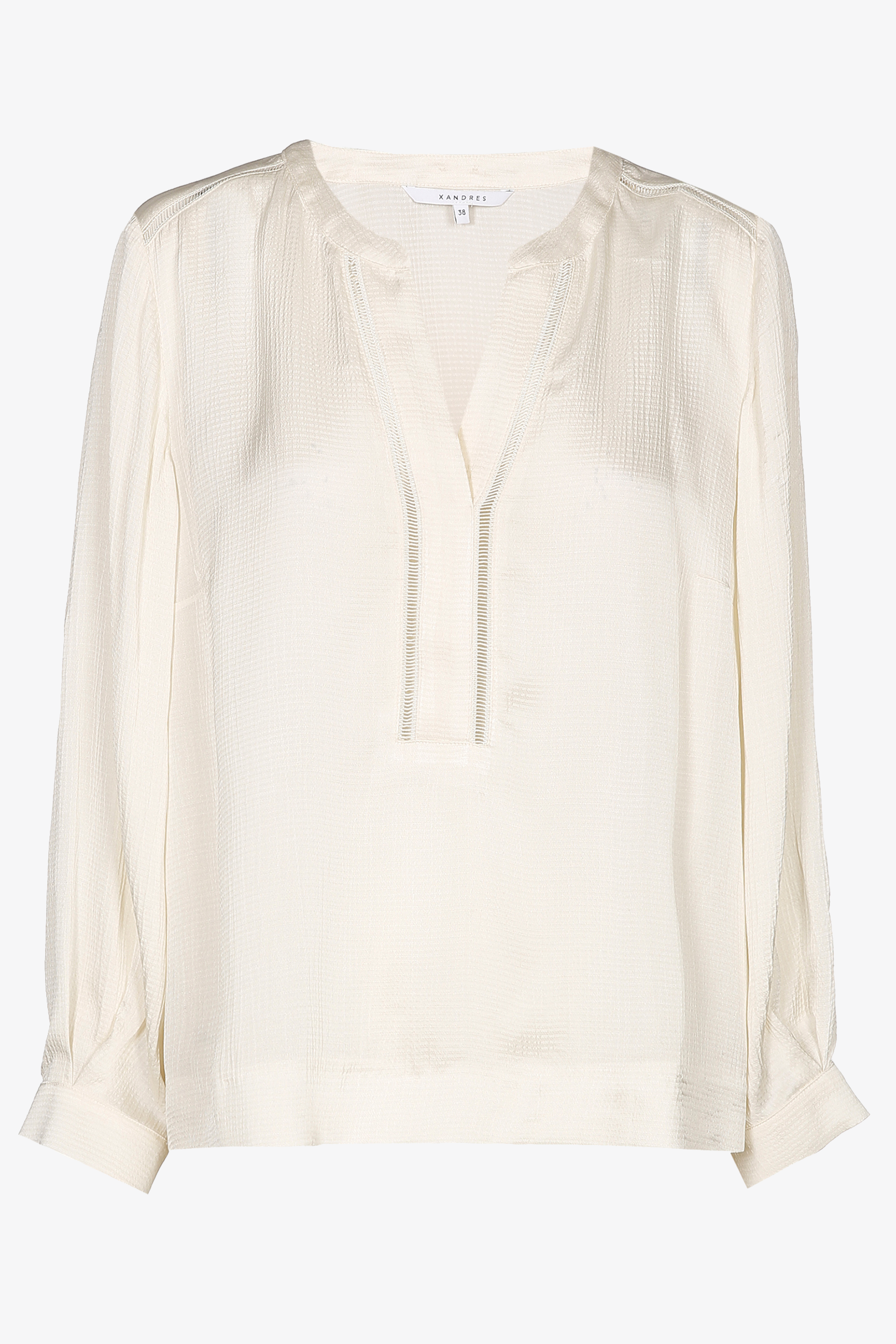 Summery blouse with V-neck