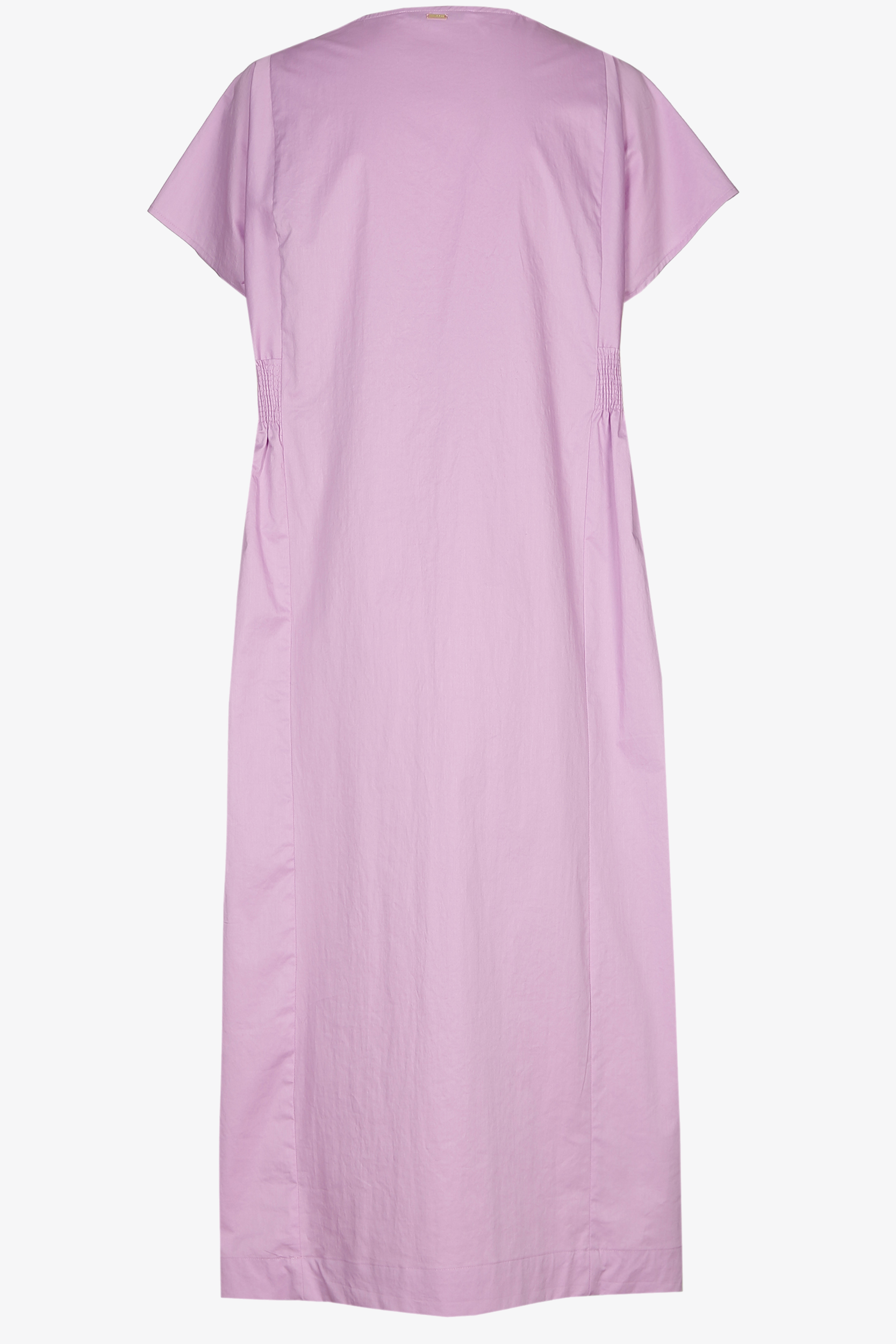 Midi dress with elastic