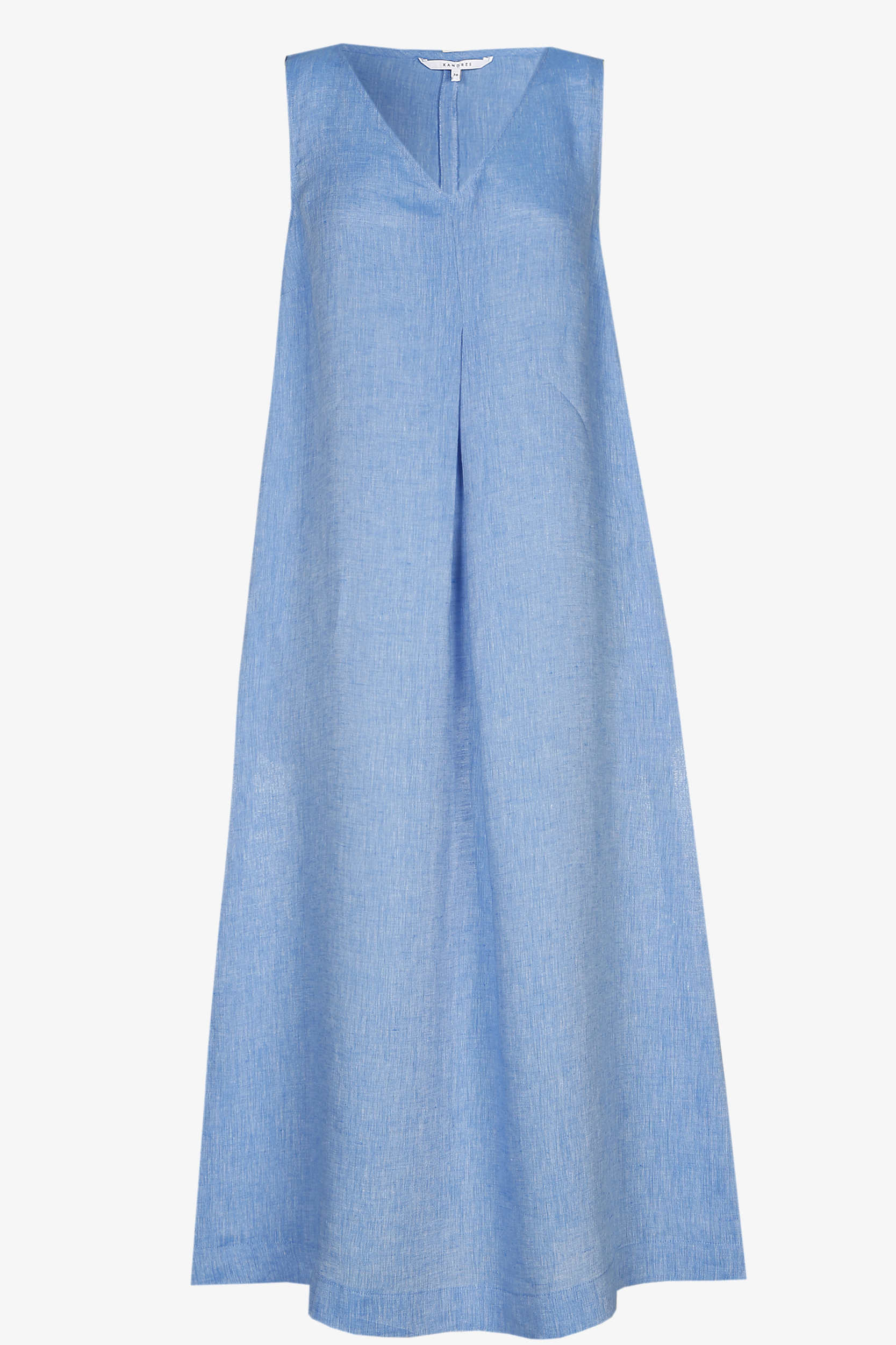 Sleeveless dress with A-line