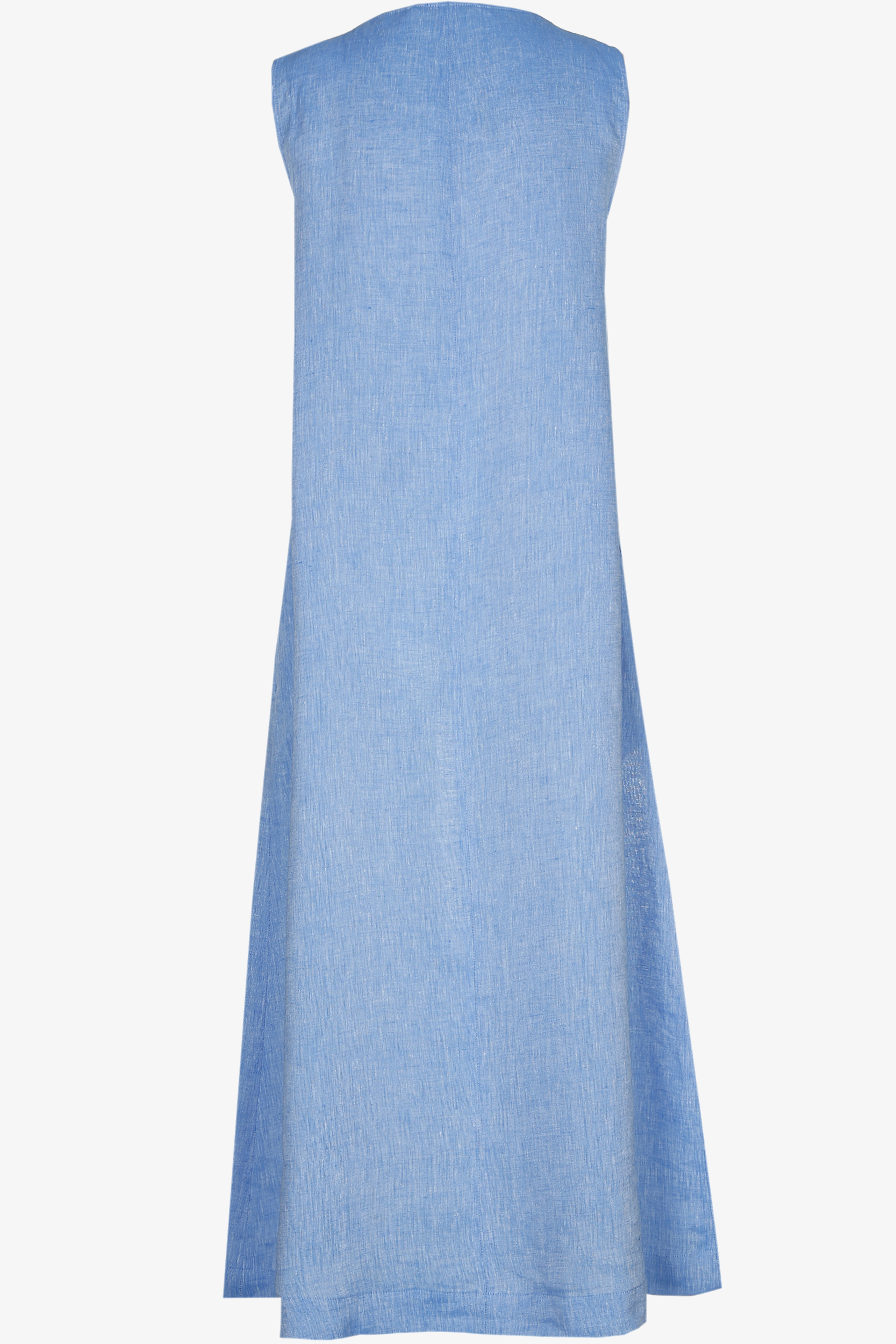 Sleeveless dress with A-line