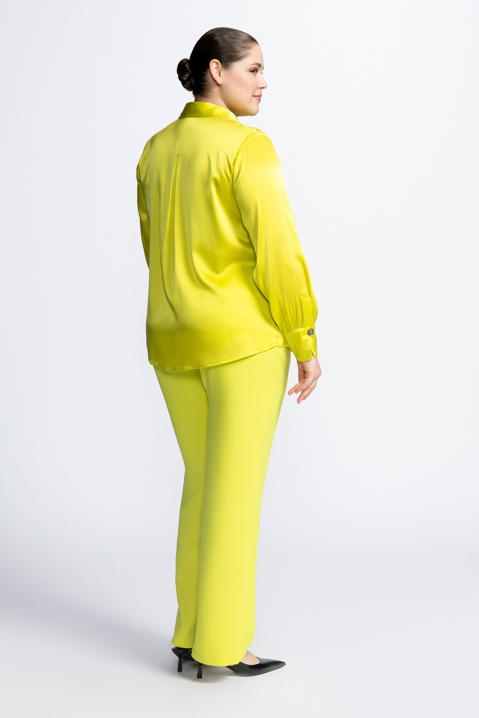Blouse en soie avec col de chemise