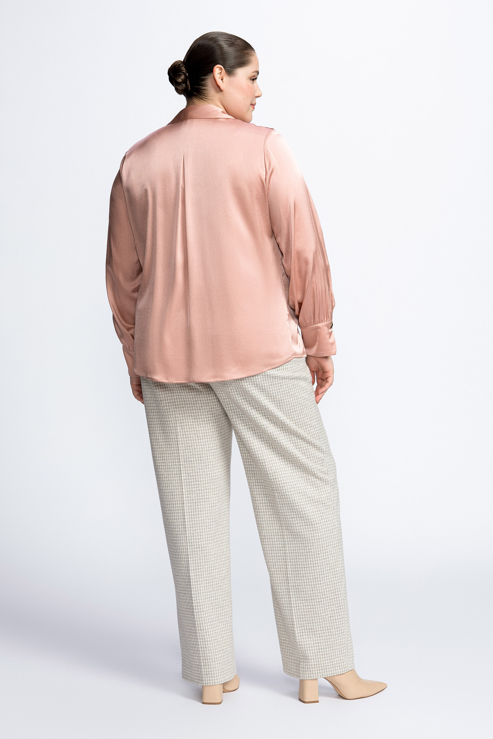 Blouse en soie avec col de chemise