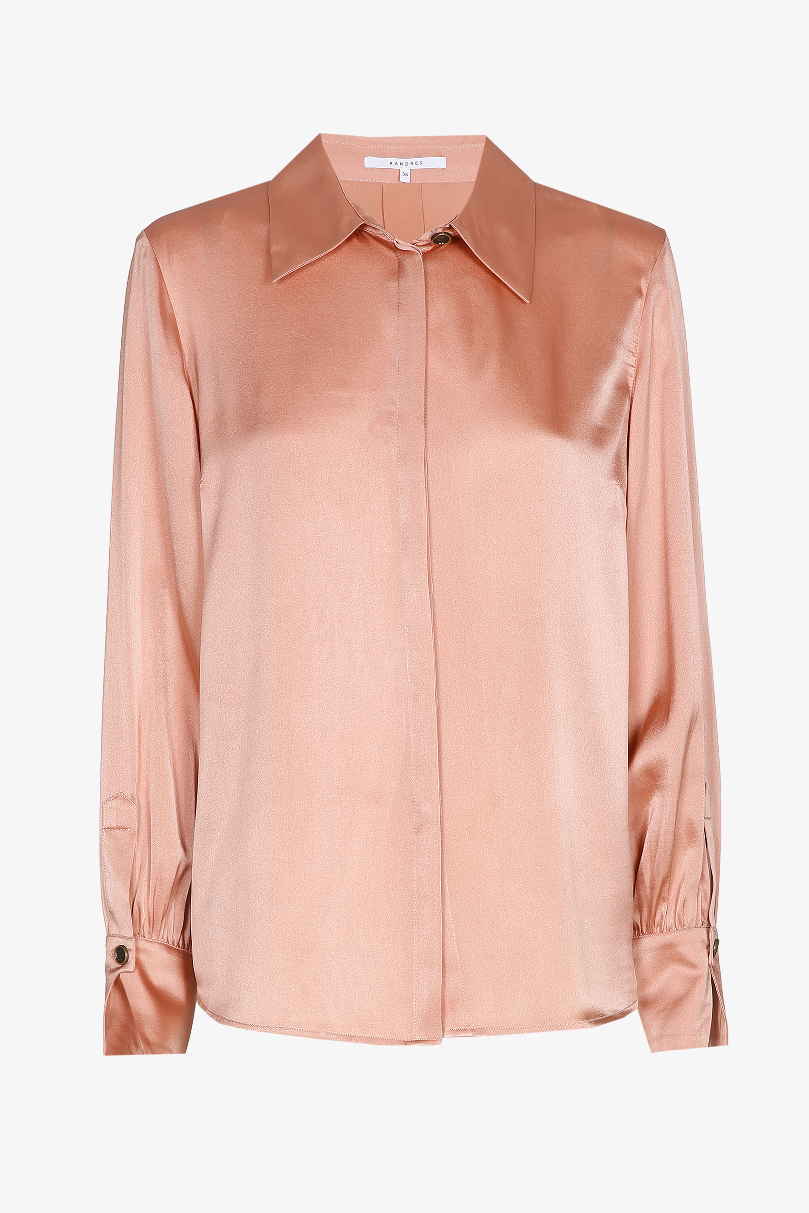 Blouse en soie avec col de chemise
