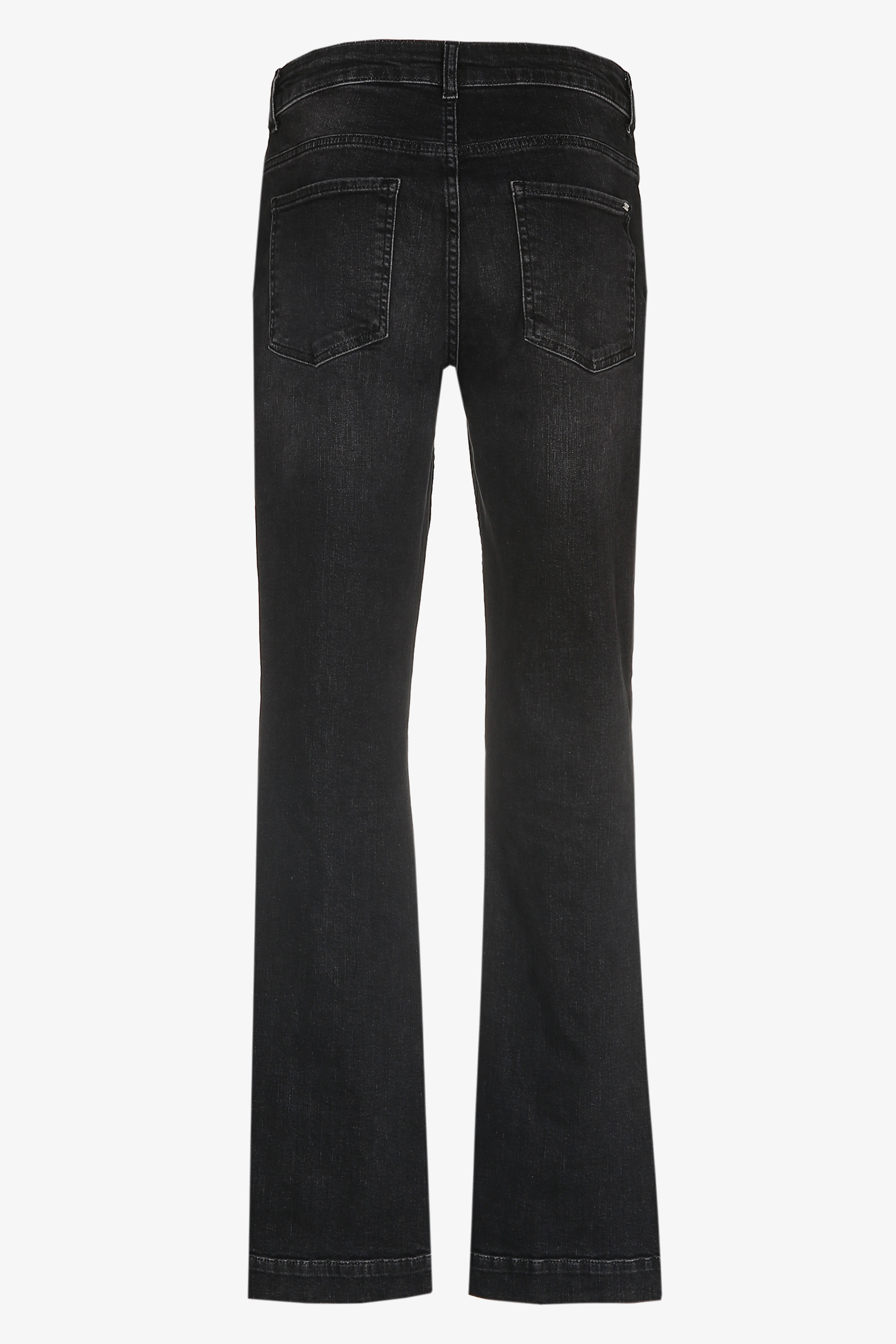 Jeans mit 5 Taschen und weitem Bein